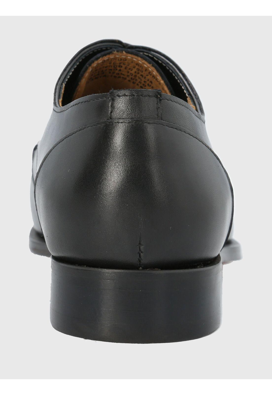 Zapato Cuero Negro Hombre Messia -6