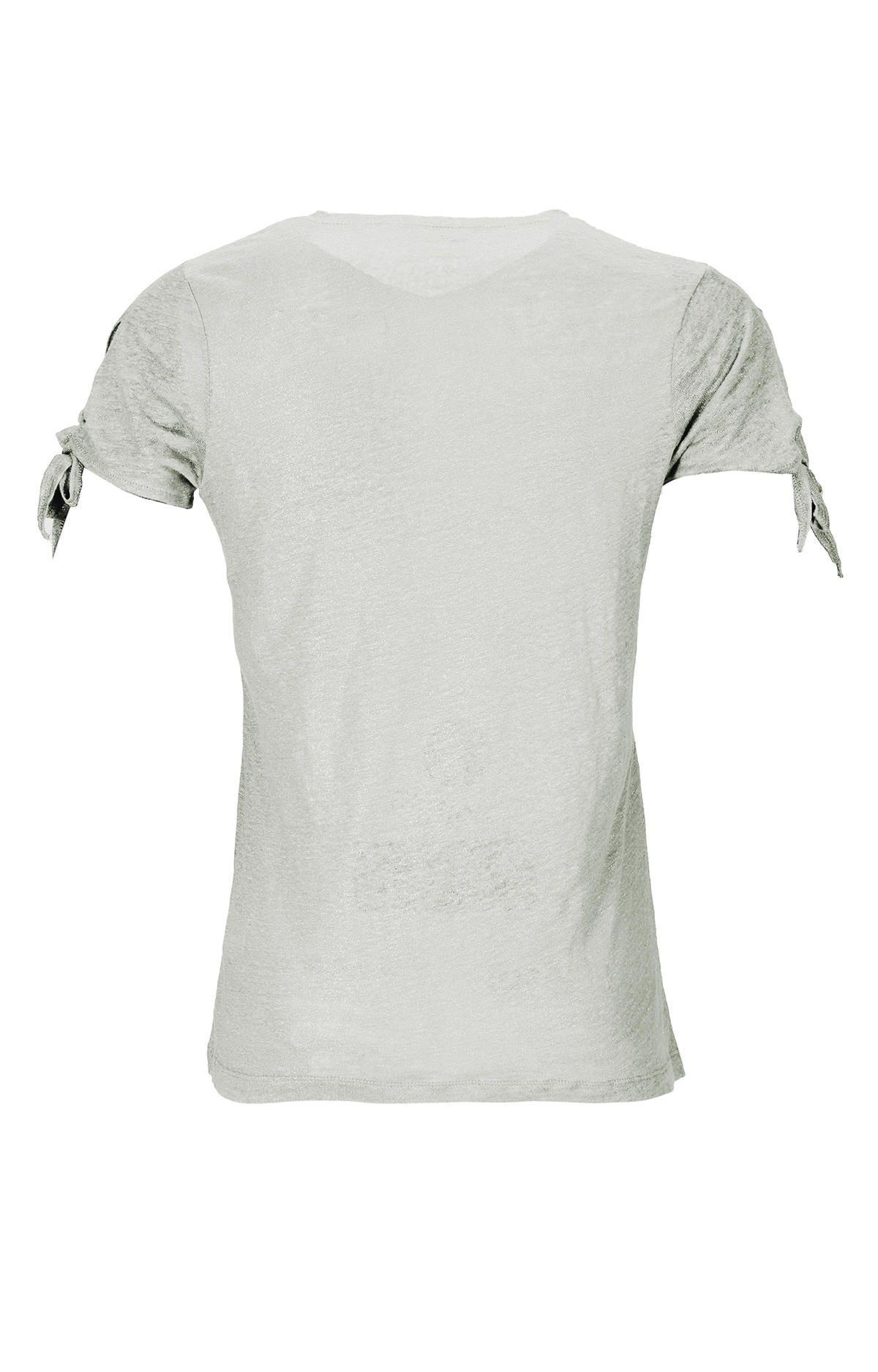 Polera Lino Orgánico Mujer Organic Gris-1
