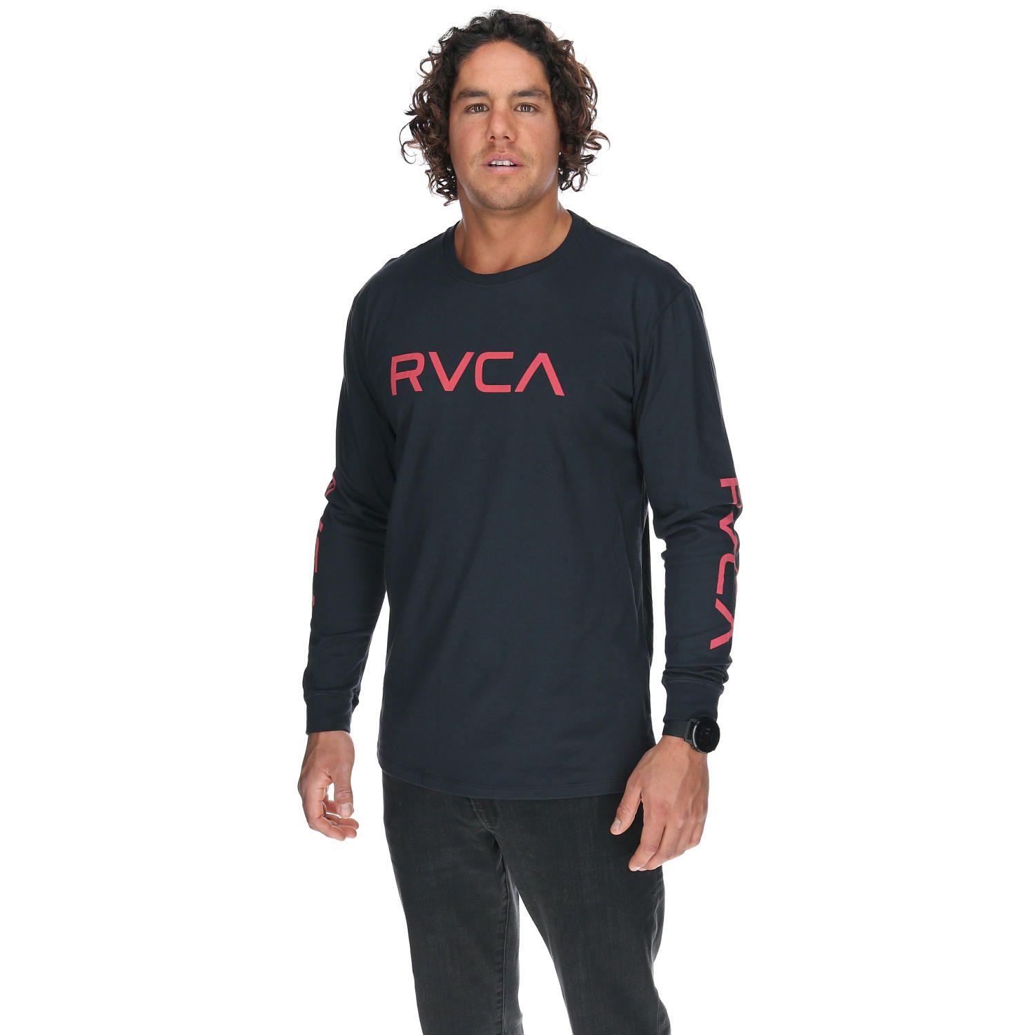 Polera M/C Hombre Big Rvca Ls Negro-1