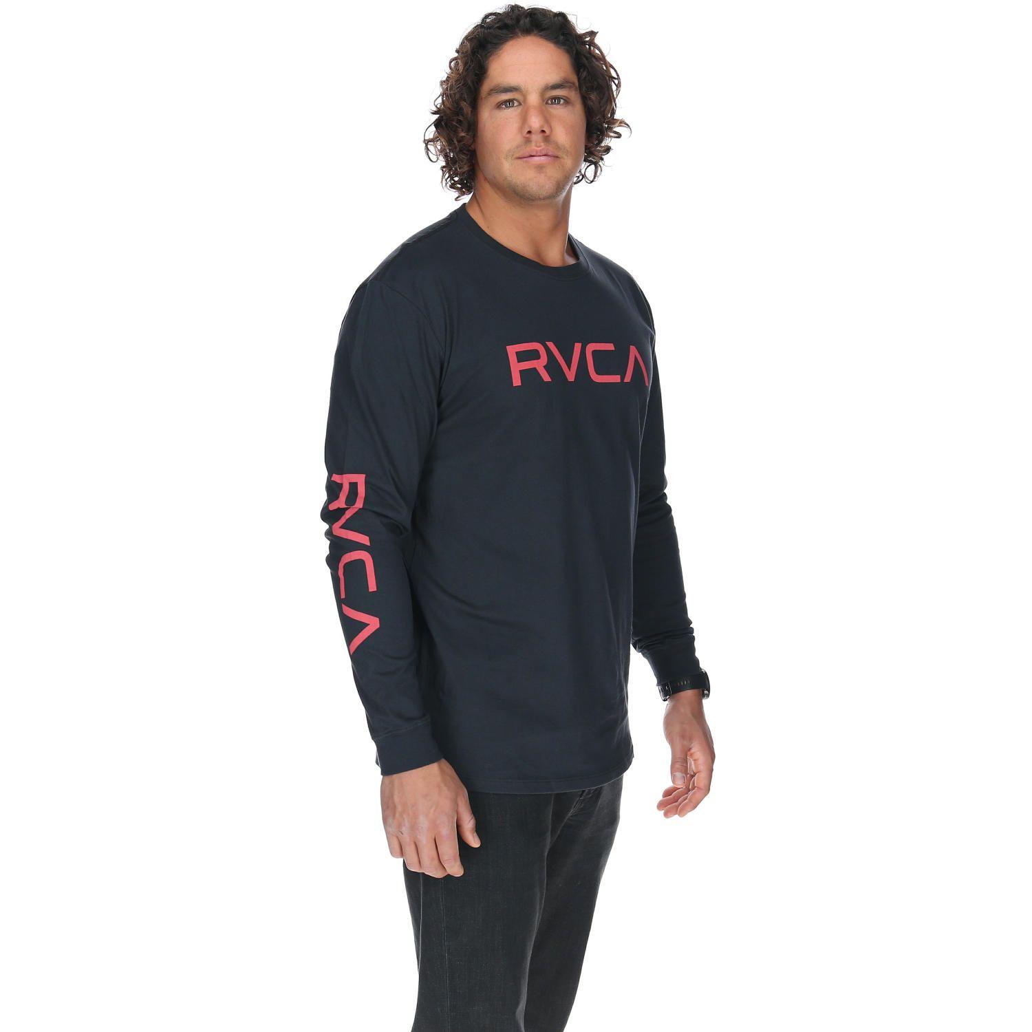 Polera M/C Hombre Big Rvca Ls Negro-3