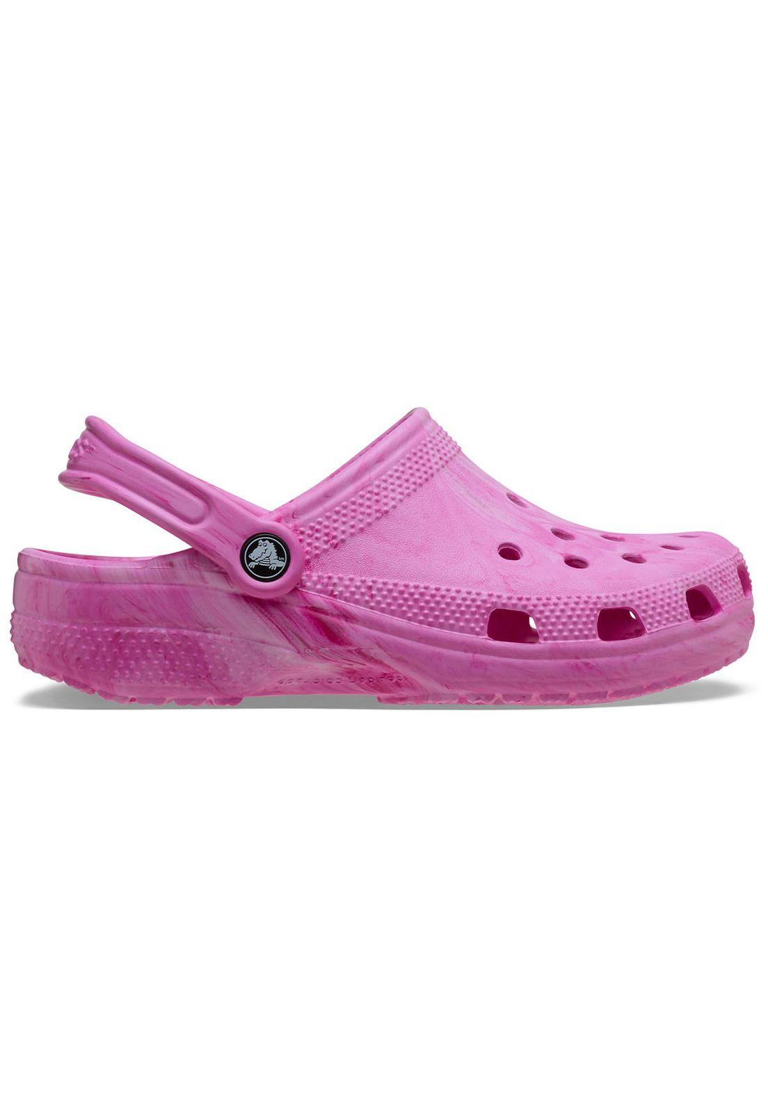 Zueco Crocs Niña Classic Clog K Rosado Tie Dye-0