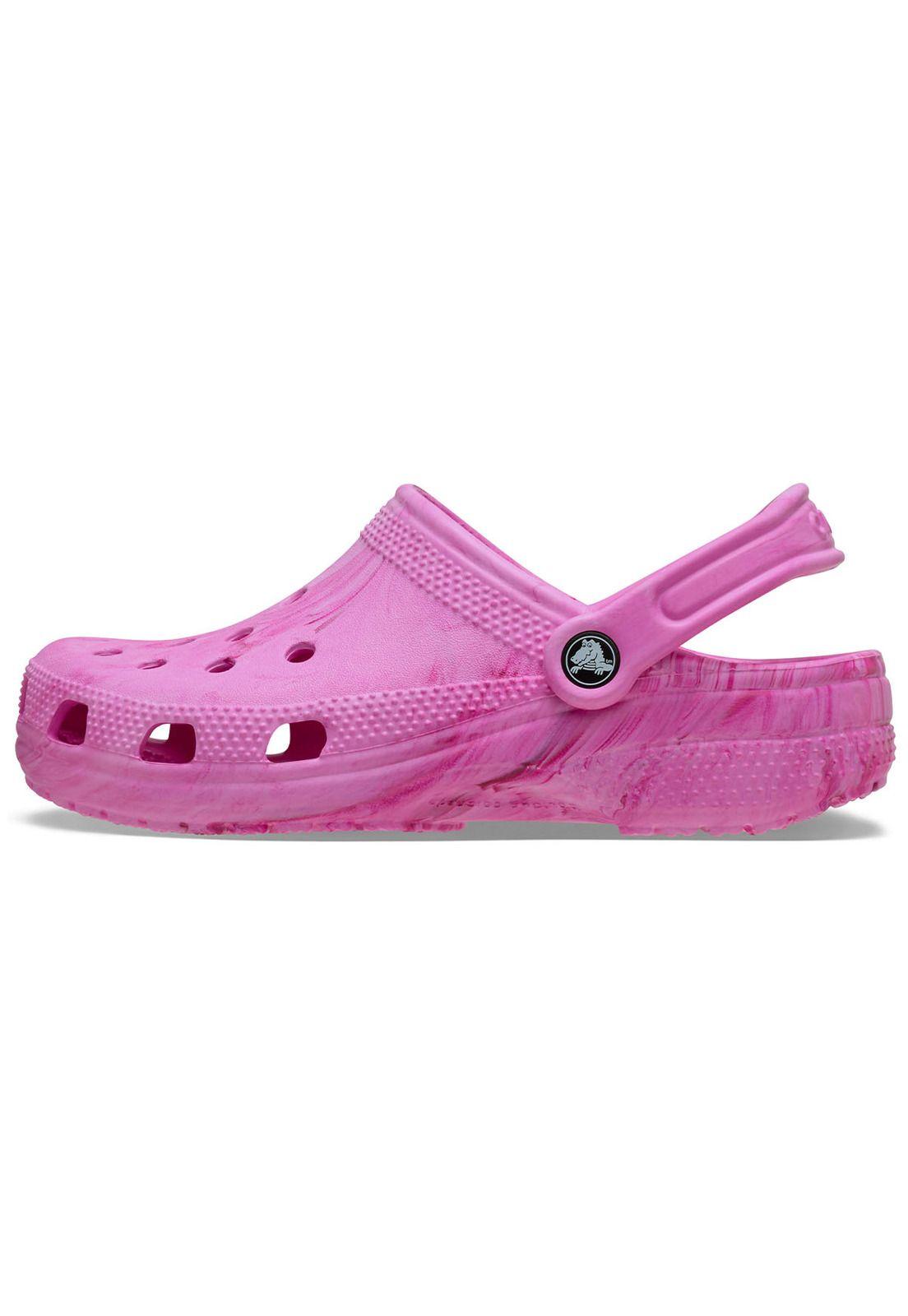 Zueco Crocs Niña Classic Clog K Rosado Tie Dye-1