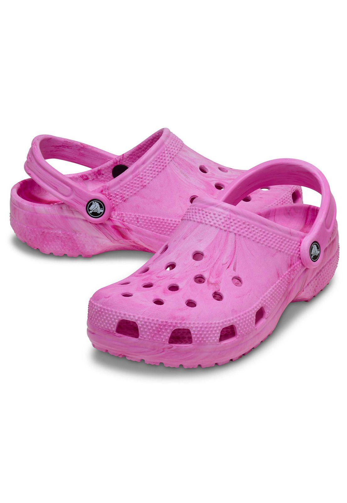 Zueco Crocs Niña Classic Clog K Rosado Tie Dye-3