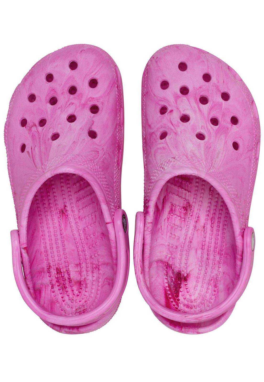 Zueco Crocs Niña Classic Clog K Rosado Tie Dye-4