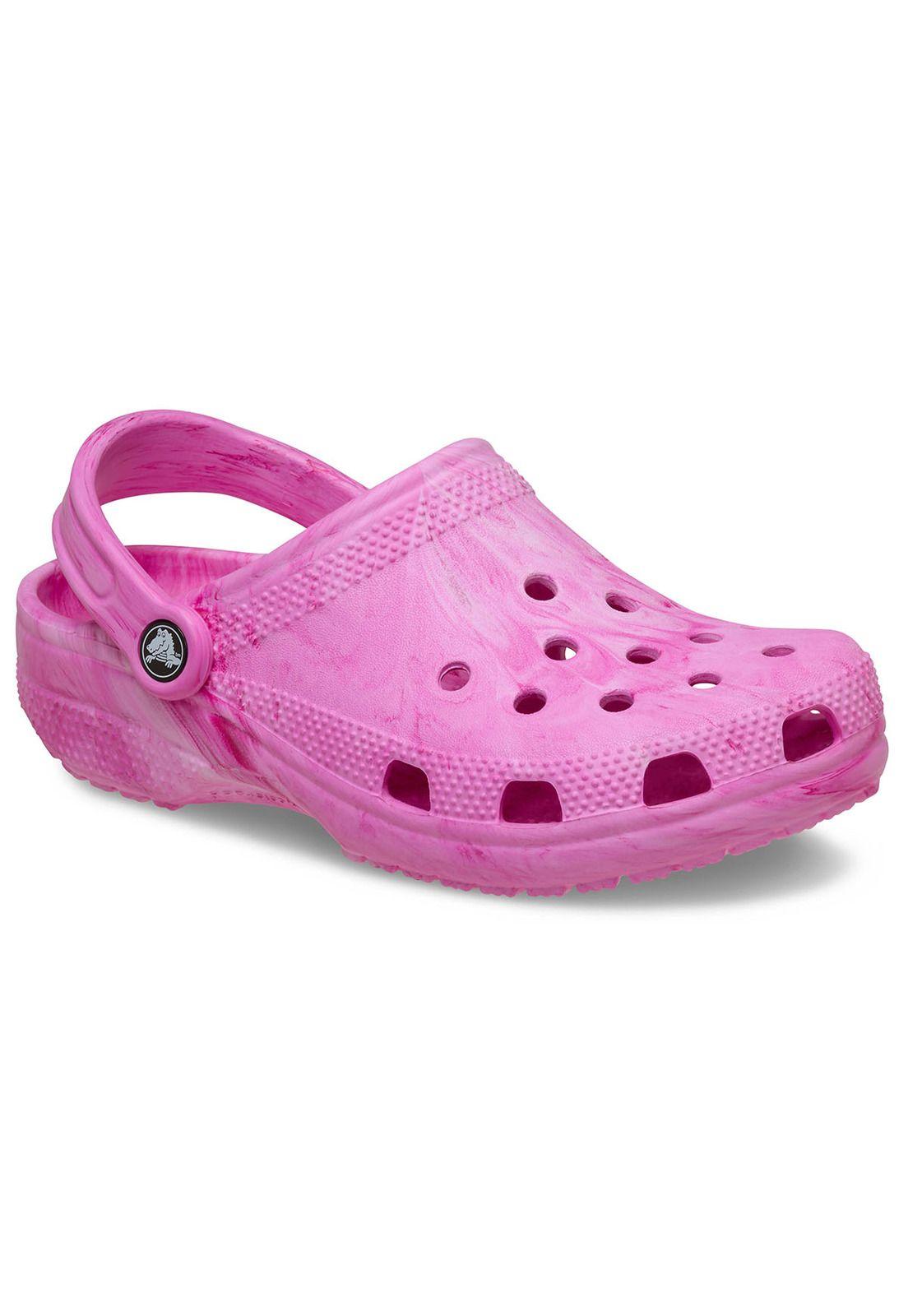 Zueco Crocs Niña Classic Clog K Rosado Tie Dye-6
