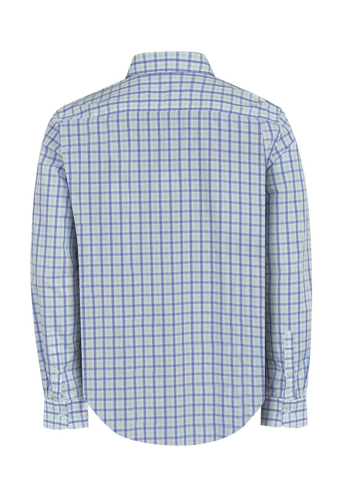 Camisa Algodón Org Azul Marino Lighter Hombre -1