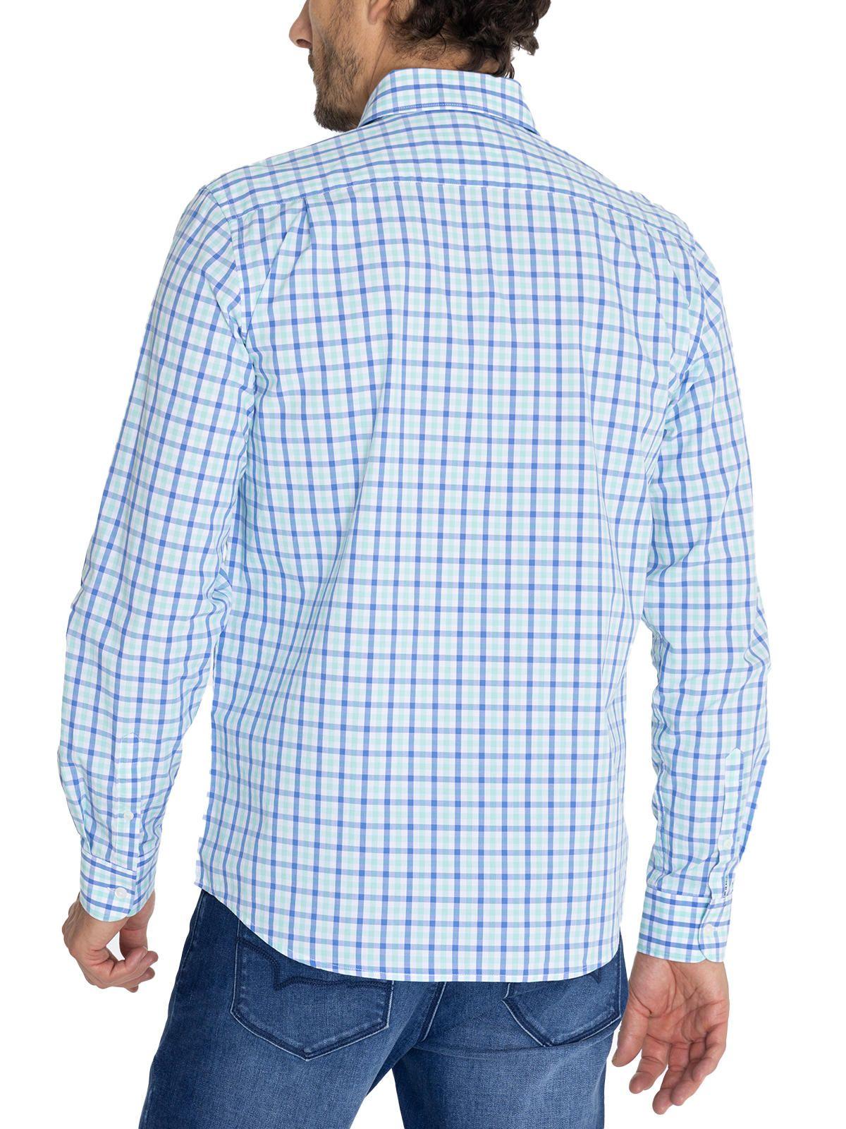Camisa Algodón Org Azul Marino Lighter Hombre -6