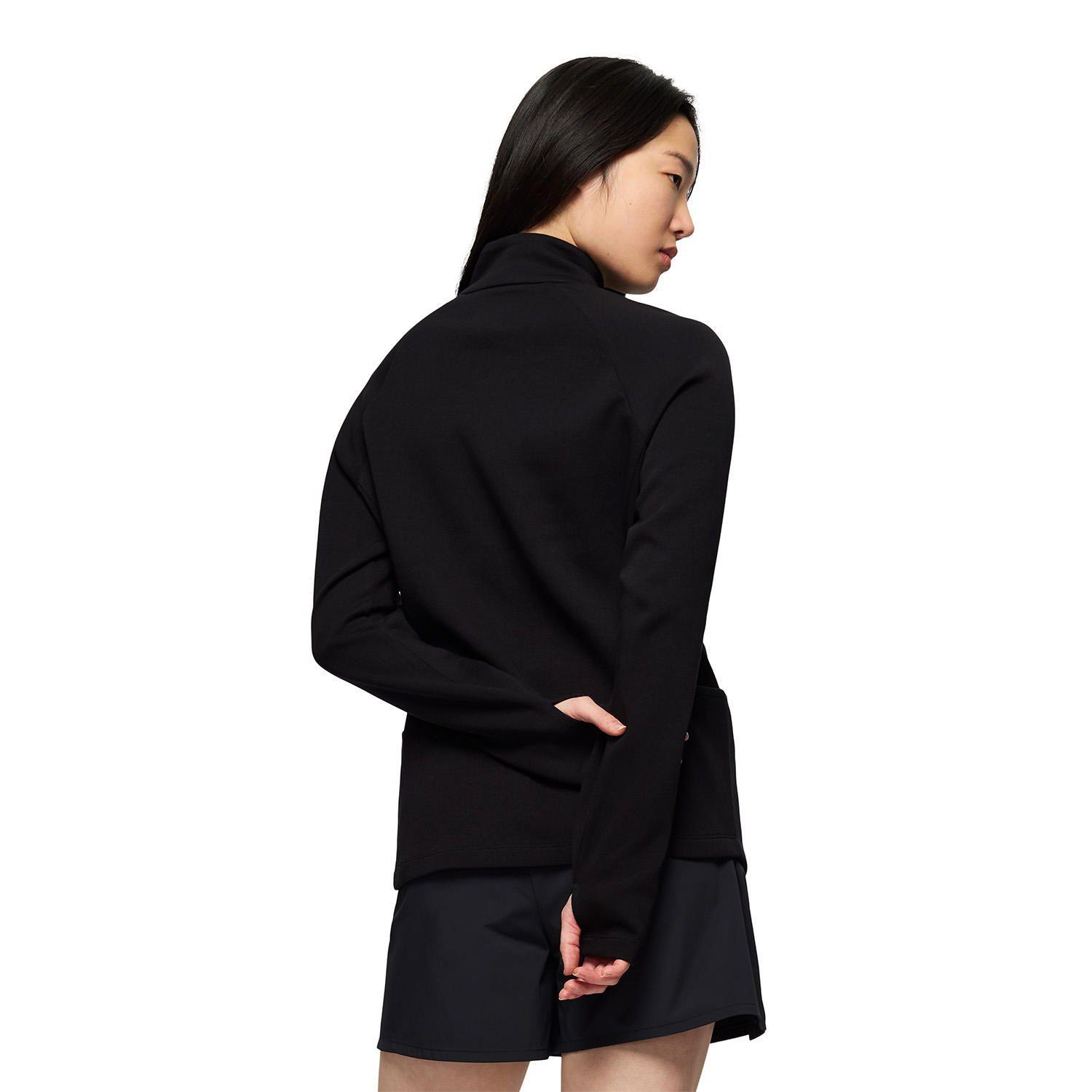 Polar Mujer Riley Quarter Mid Zip Layer Negro-3