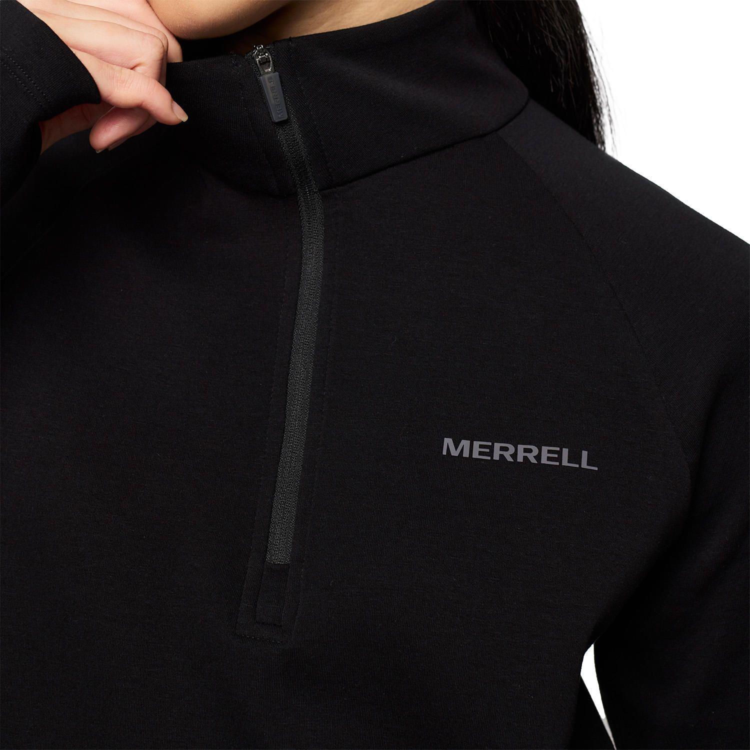 Polar Mujer Riley Quarter Mid Zip Layer Negro-5