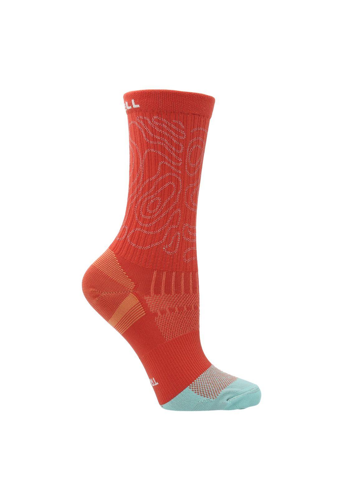 Calcetín Unisex Reflective Trail Runner Rojo-0