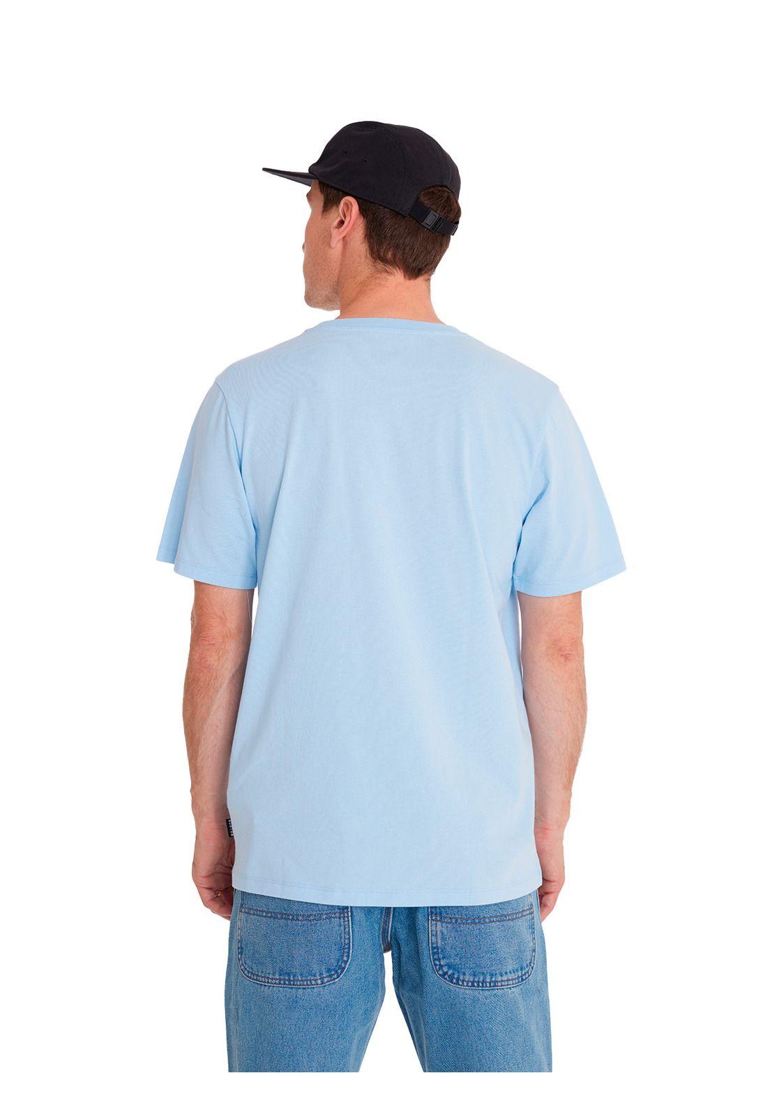 Polera manga corta Hombre Short Sl Celeste-3