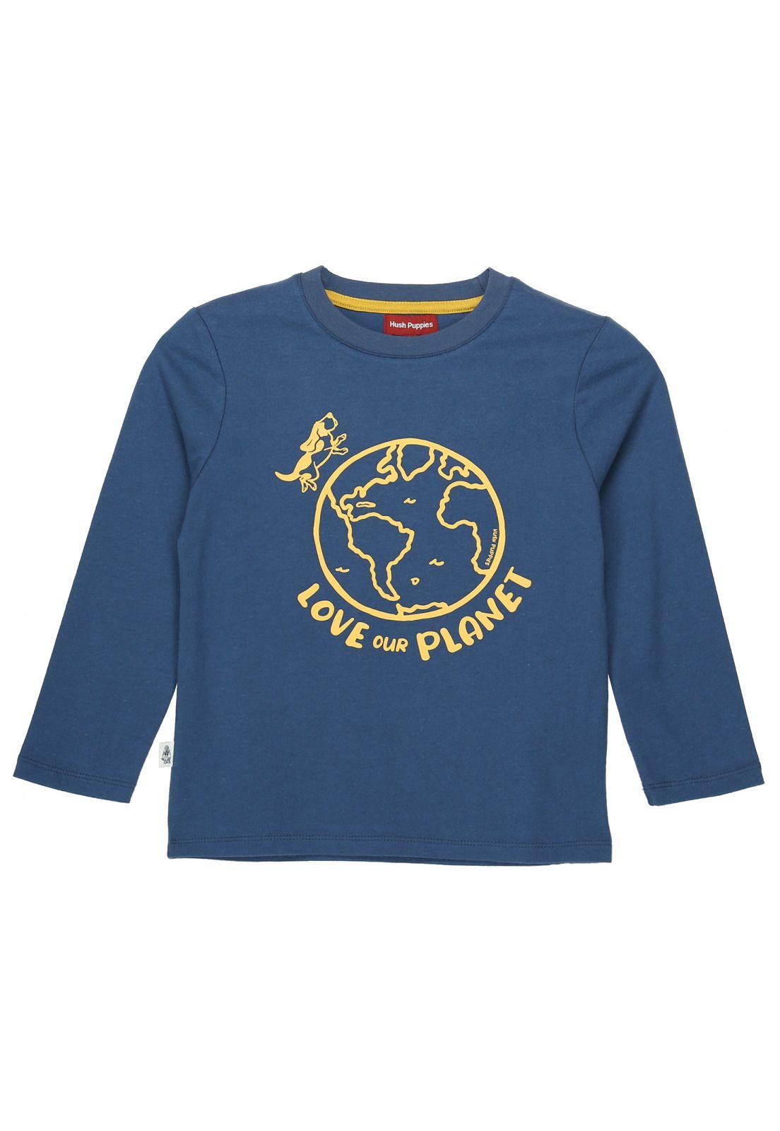 Polera Niño Print Azul-3