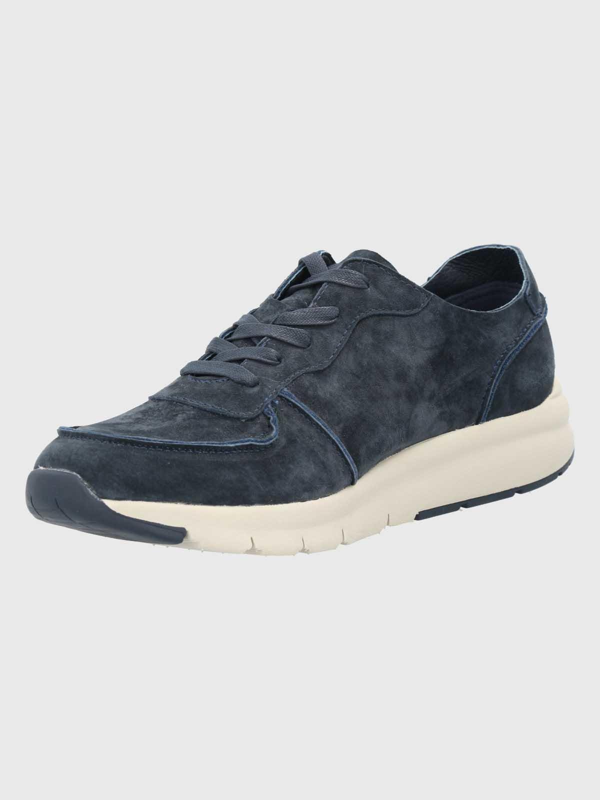 Zapatilla Cuero Hombre Juno Azul-5
