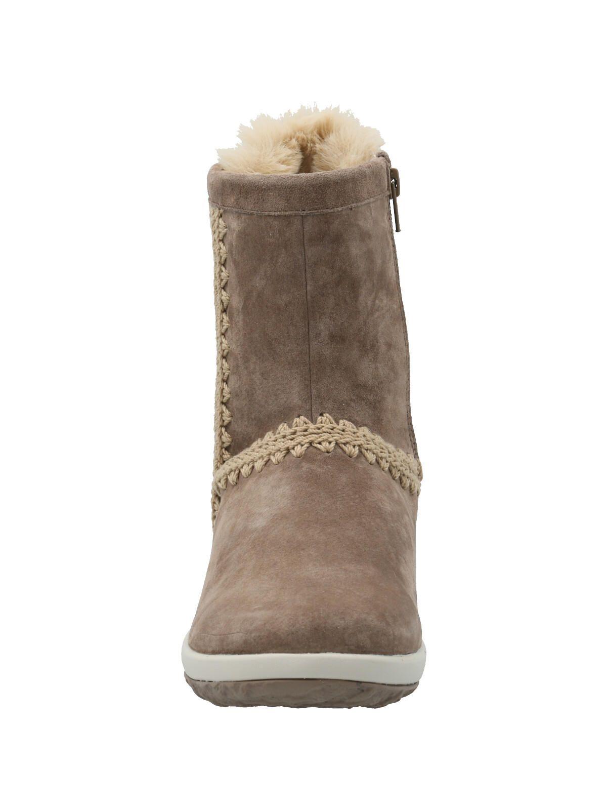 Botín Cuero Mujer Andalea Café Claro-3