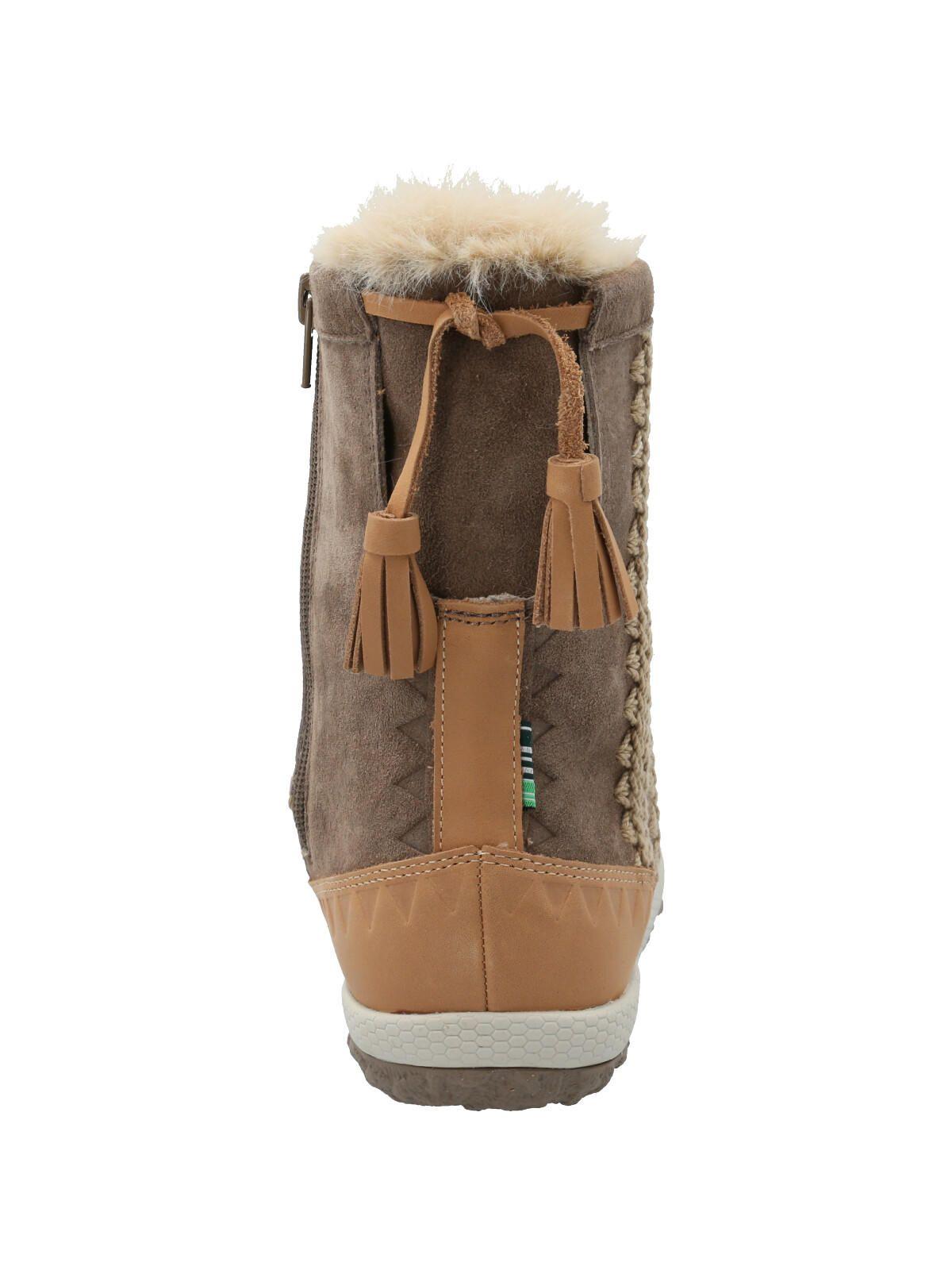 Botín Cuero Mujer Andalea Café Claro-6