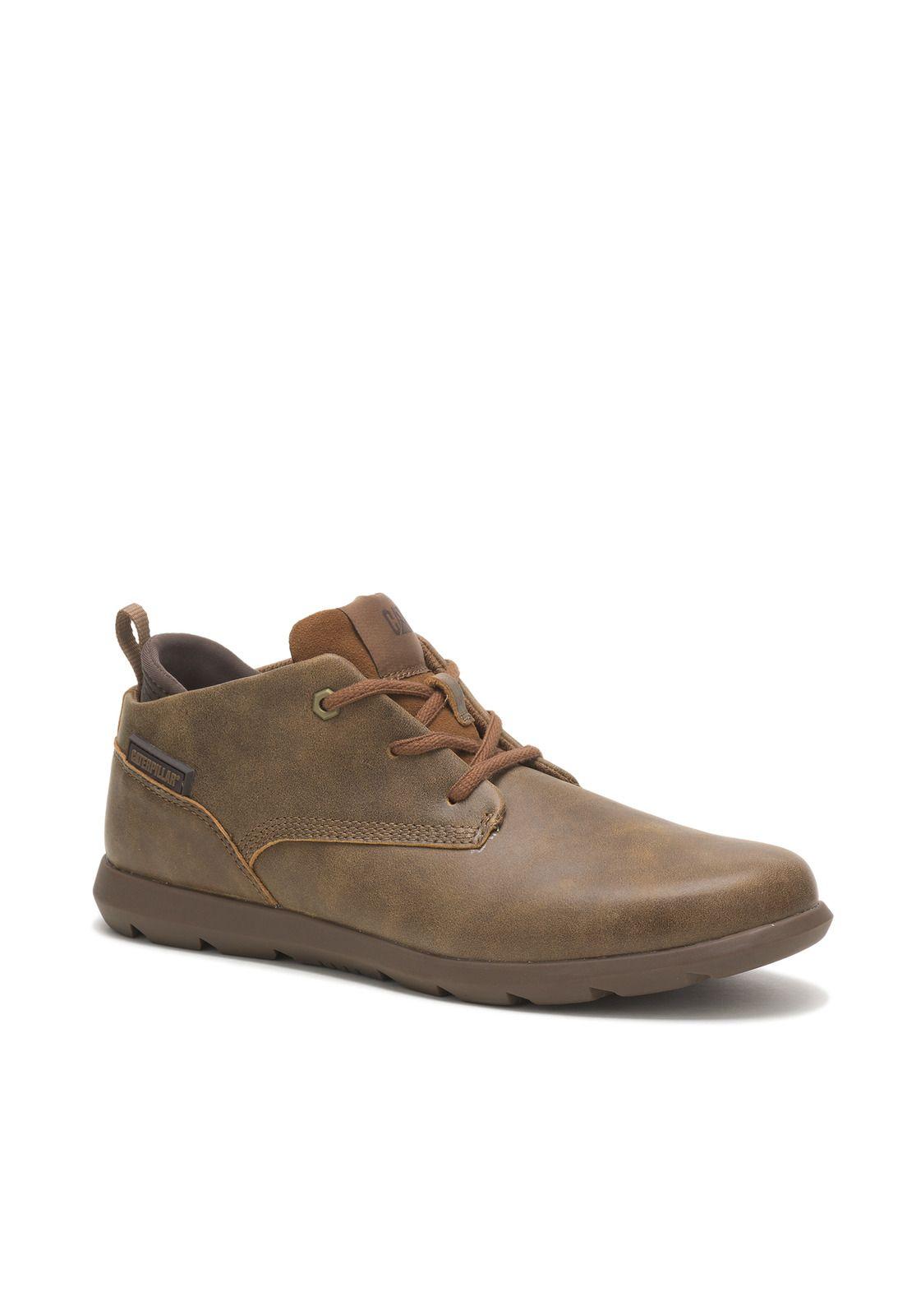 Zapatilla Cuero Roamer Mid Café Hombre-0