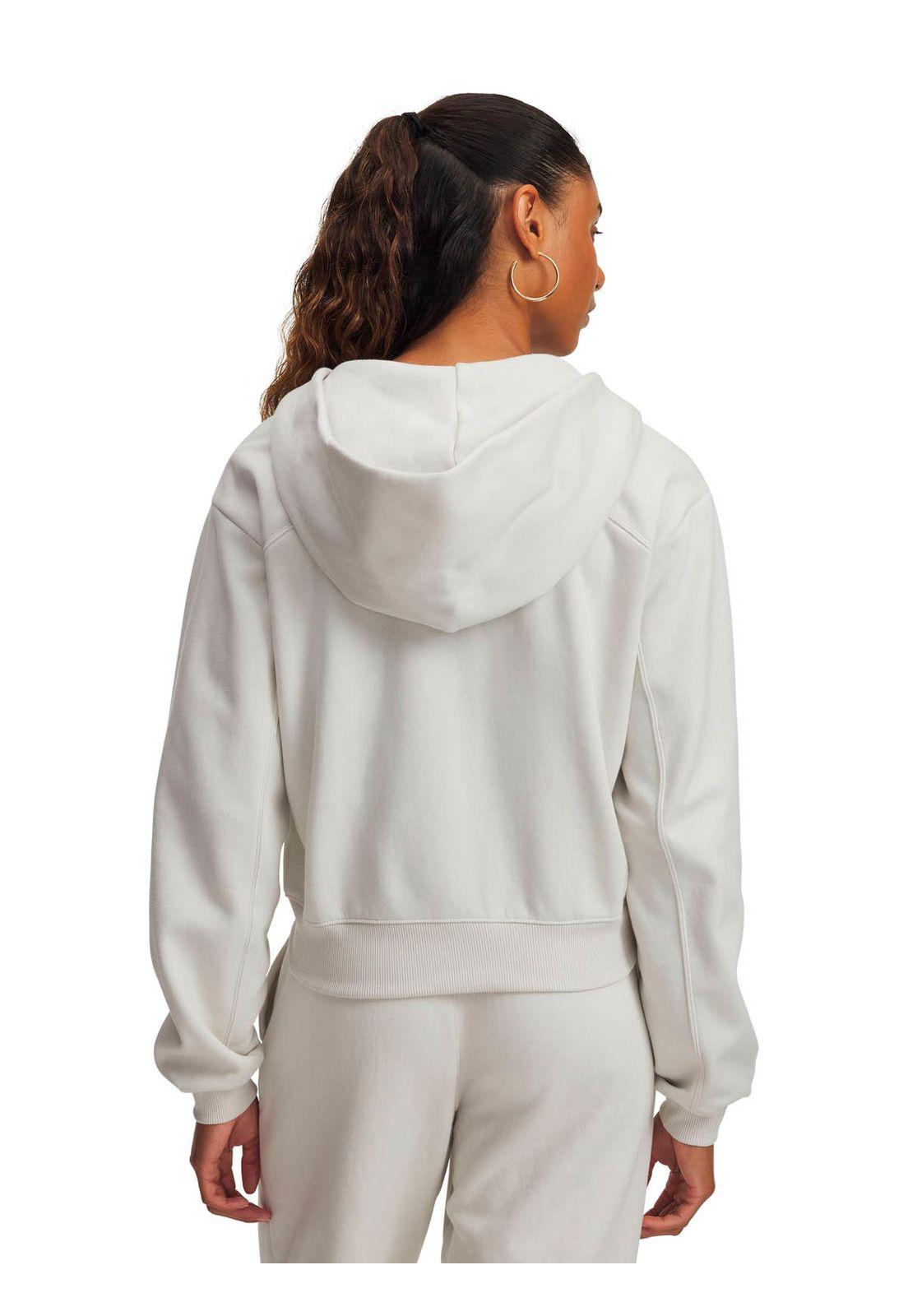 Poleron Lifestyle para mujer Icon Vida Fleece blanco -1