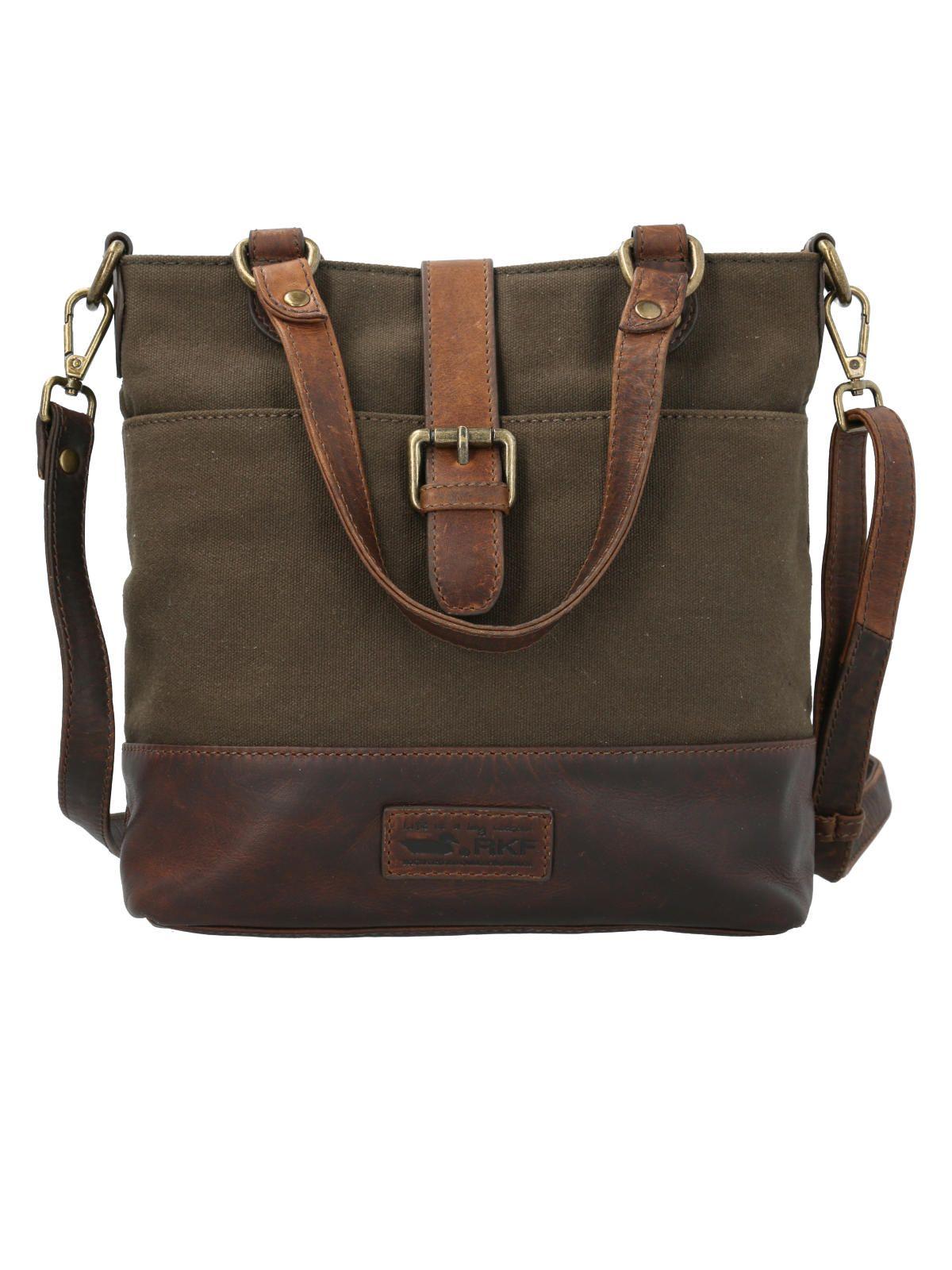 Cartera Cuero Mujer Wx Helen Cross Oliva-0