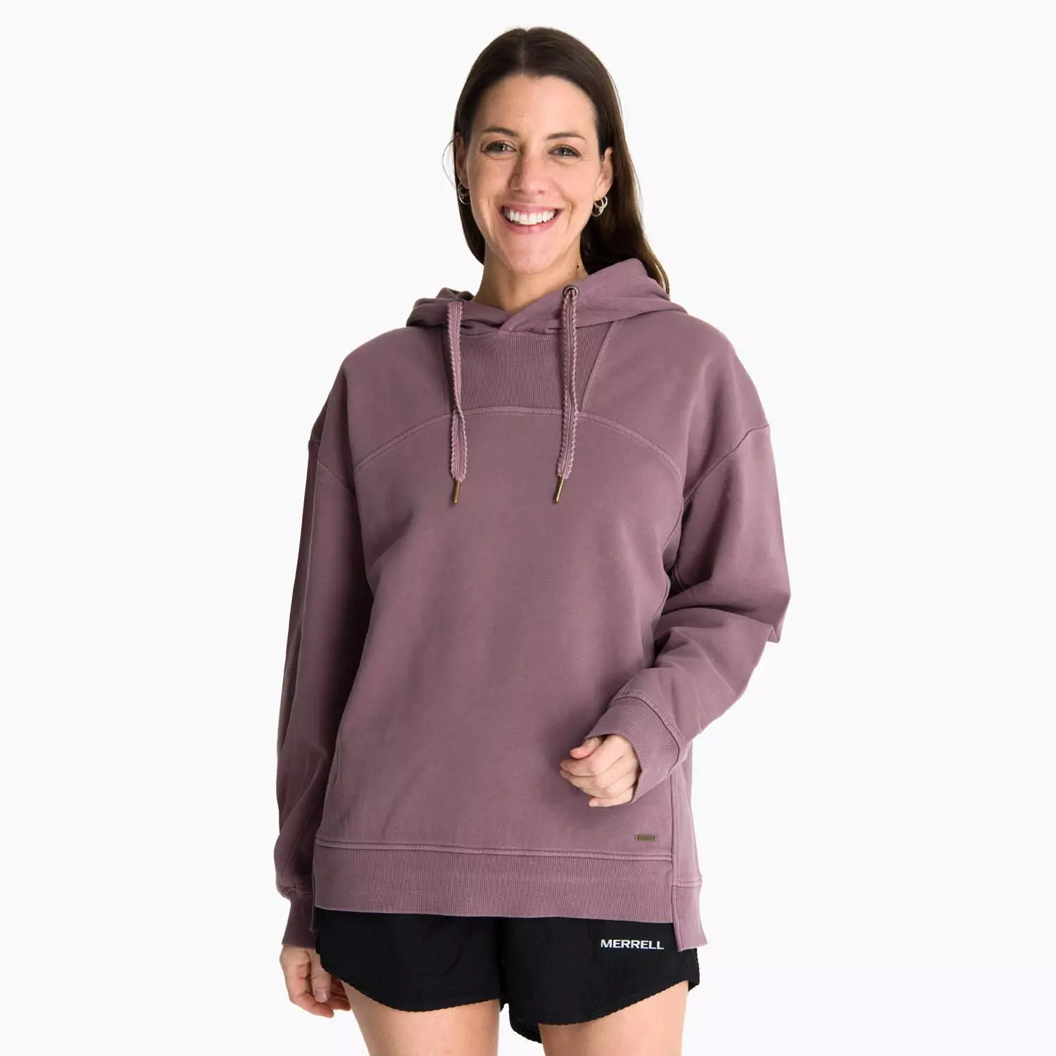 Poleron Mujer Hoodie Arewhana Morado Oscuro -0