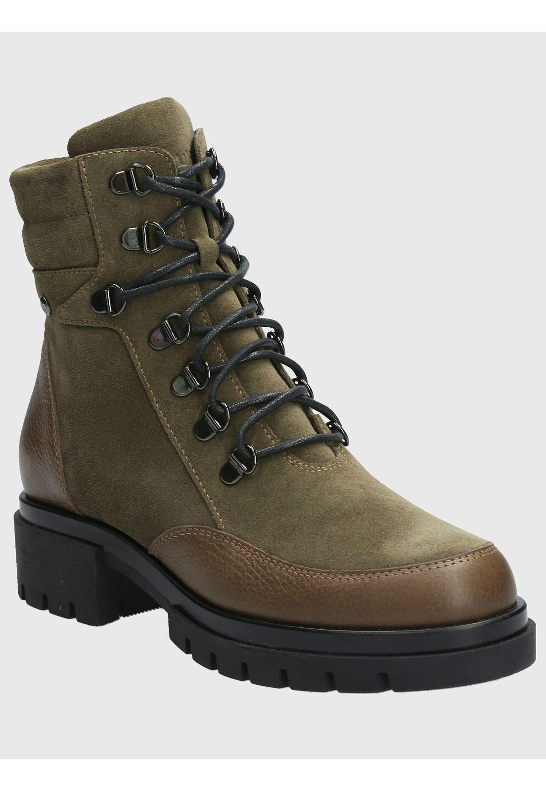 Botin Cuero Mujer Holborn Verde-0