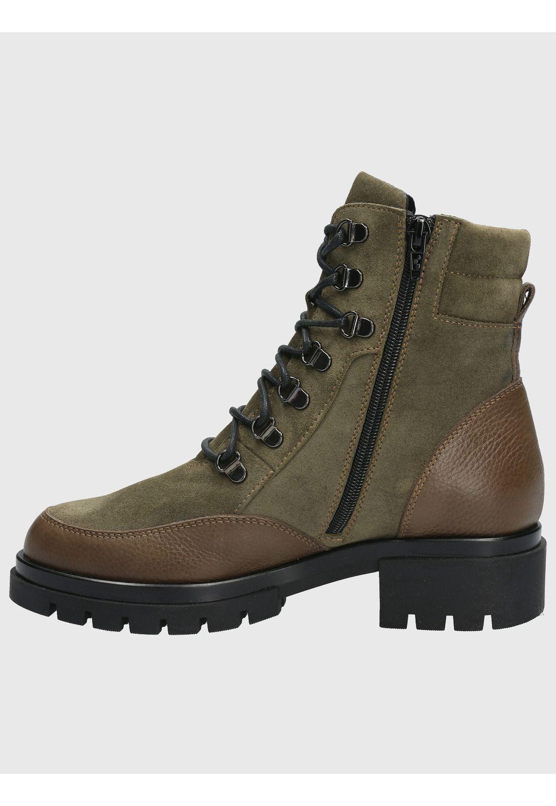 Botin Cuero Mujer Holborn Verde-4