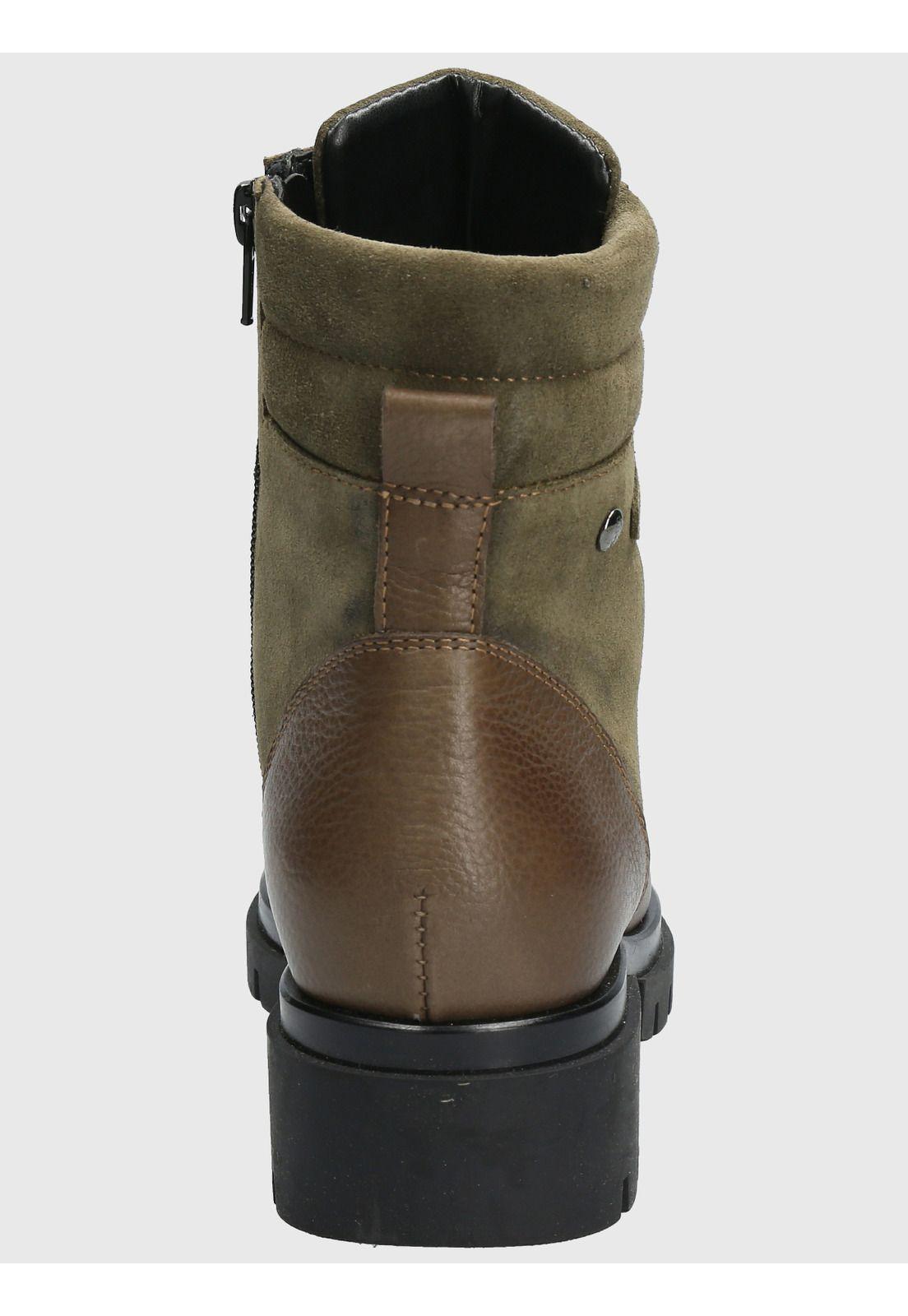 Botin Cuero Mujer Holborn Verde-6