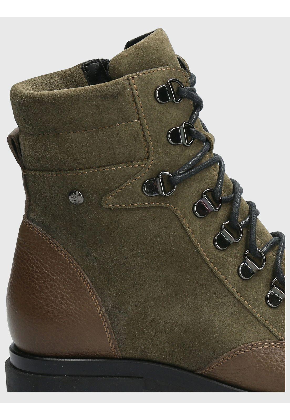 Botin Cuero Mujer Holborn Verde-7