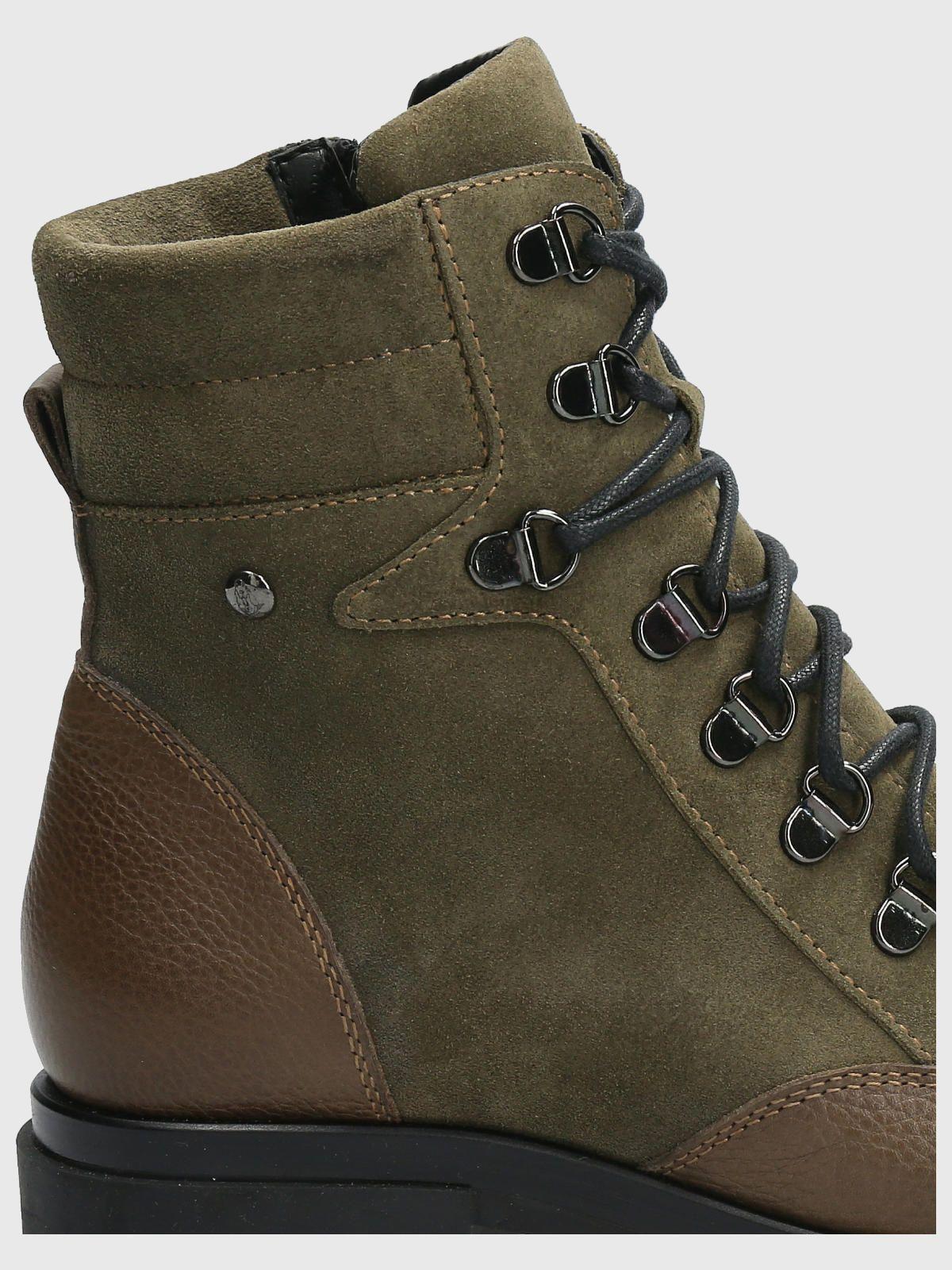 Botin Cuero Mujer Holborn Verde-7