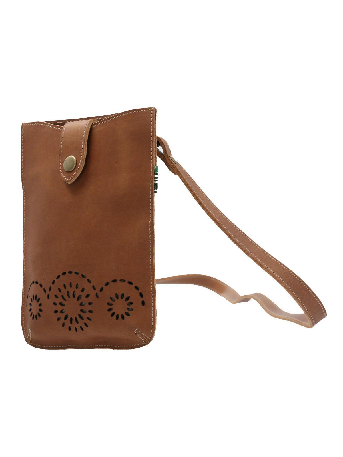 Cartera Cuero Café Claro Bolton Cross Mujer-1