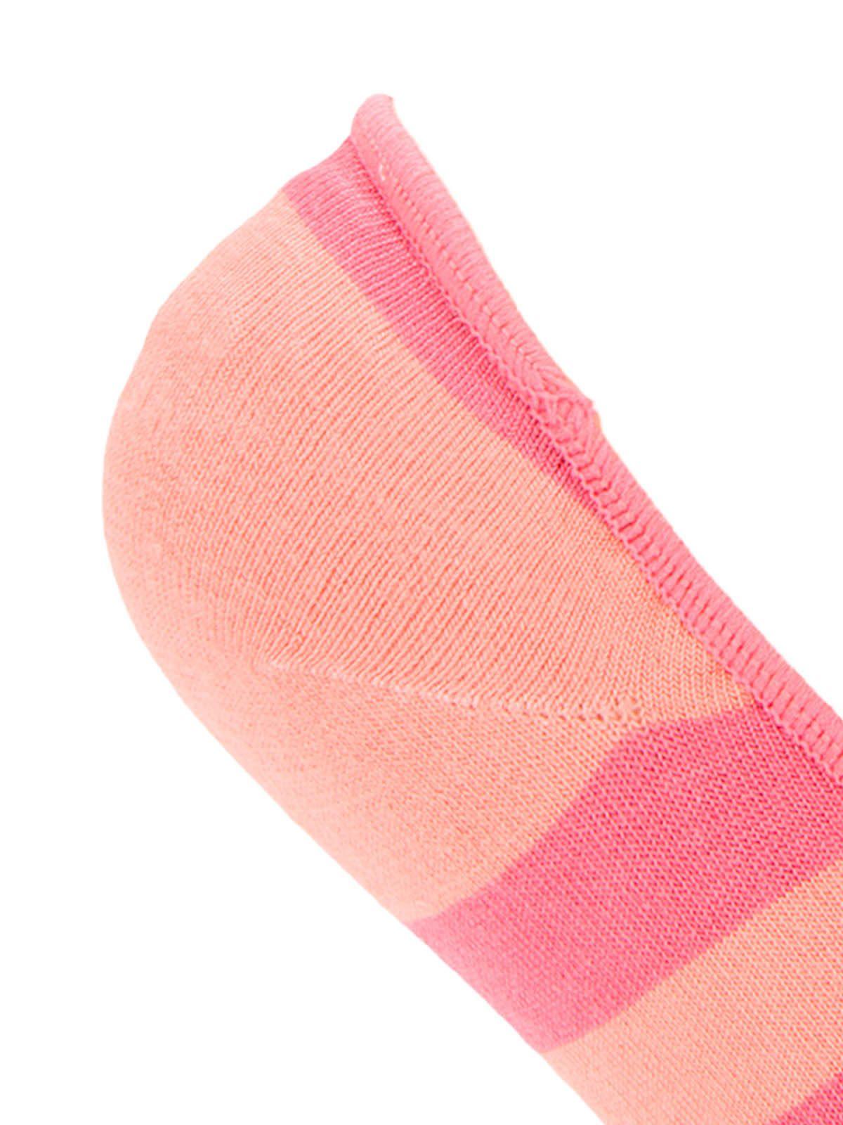 Calcetin Bambú Mujer Inv Stripe Rosado-2