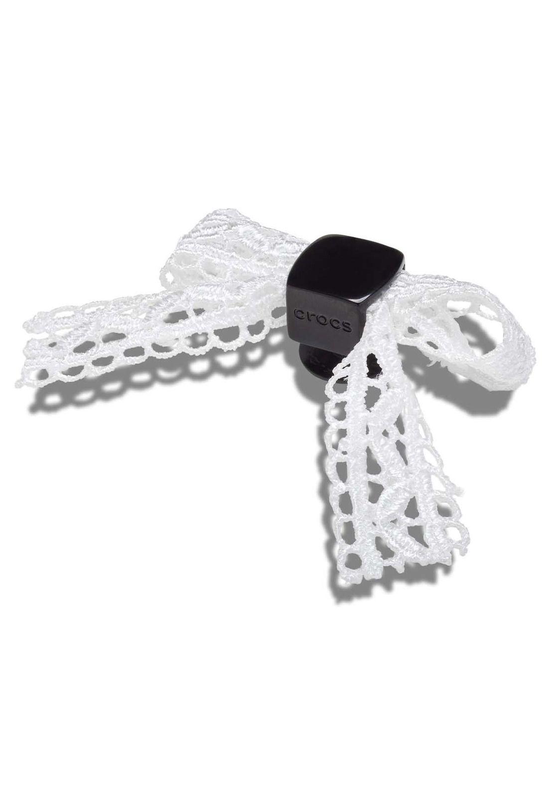 Jibbitz Crocs Lazo De Encaje Blanco-2