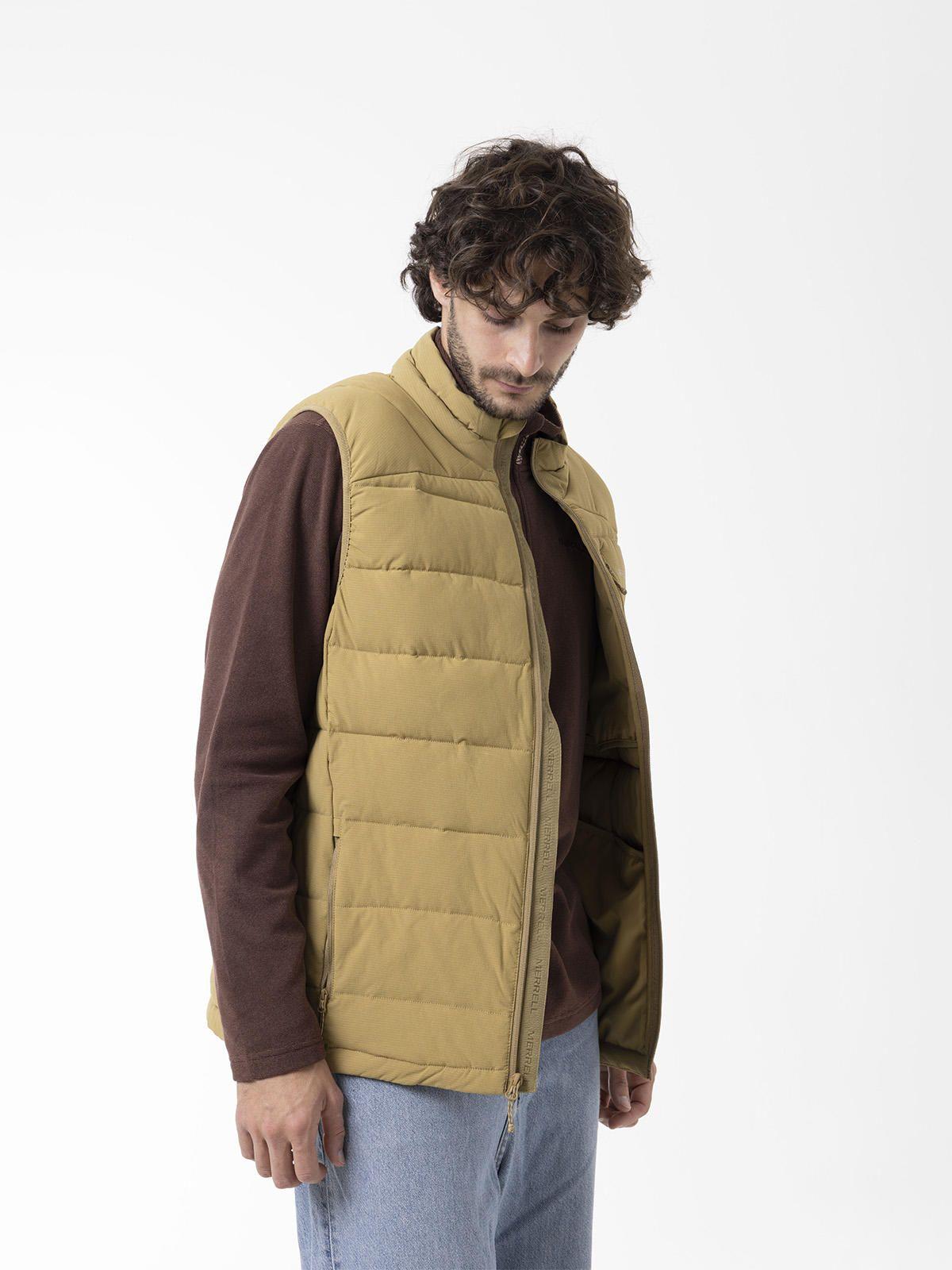 Parka Sin Mangas Hombre Softcore Vest Mostaza-1