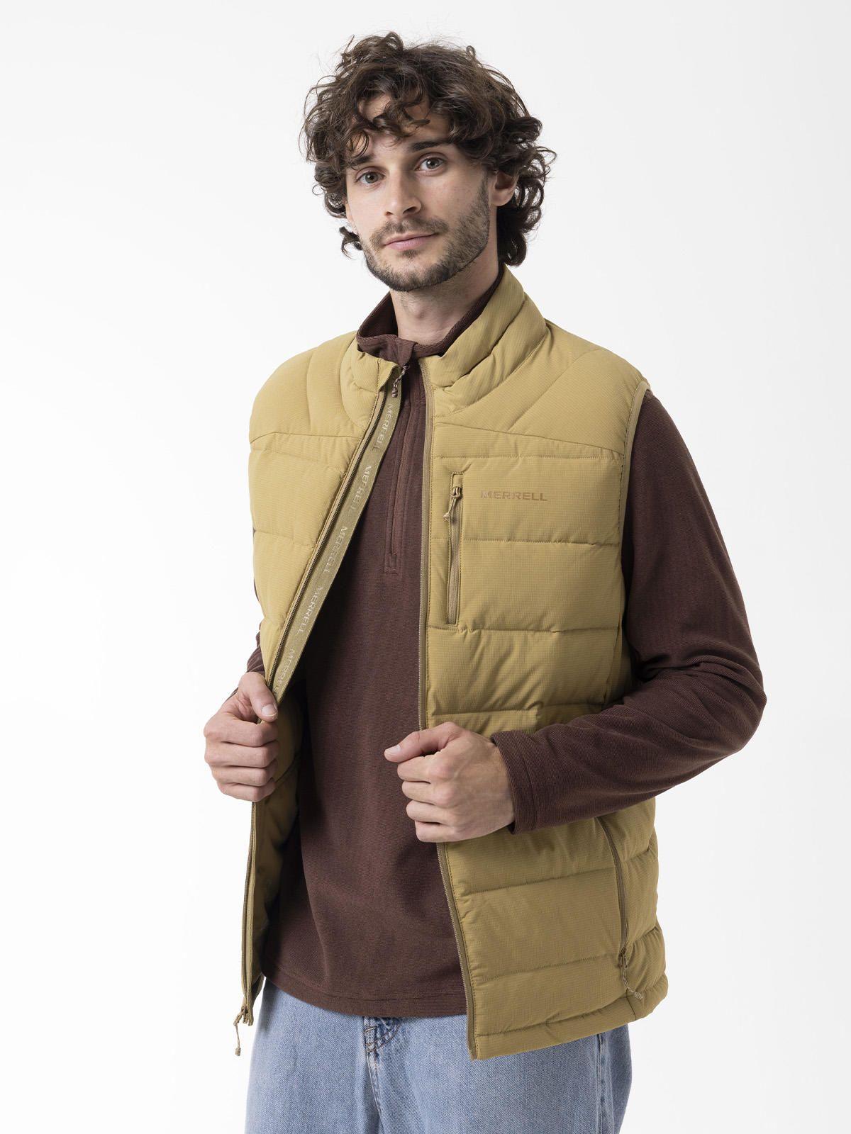 Parka Sin Mangas Hombre Softcore Vest Mostaza-3