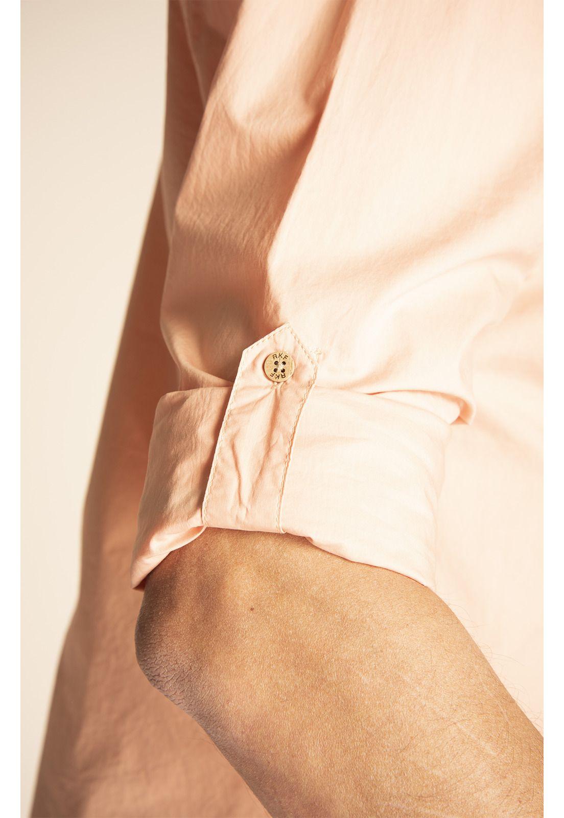 Camisa Algodón Orgánico Hombre Galiton Naranja-4