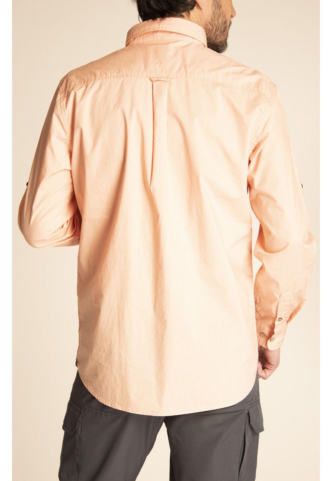 Camisa Algodón Orgánico Hombre Galiton Naranja-6