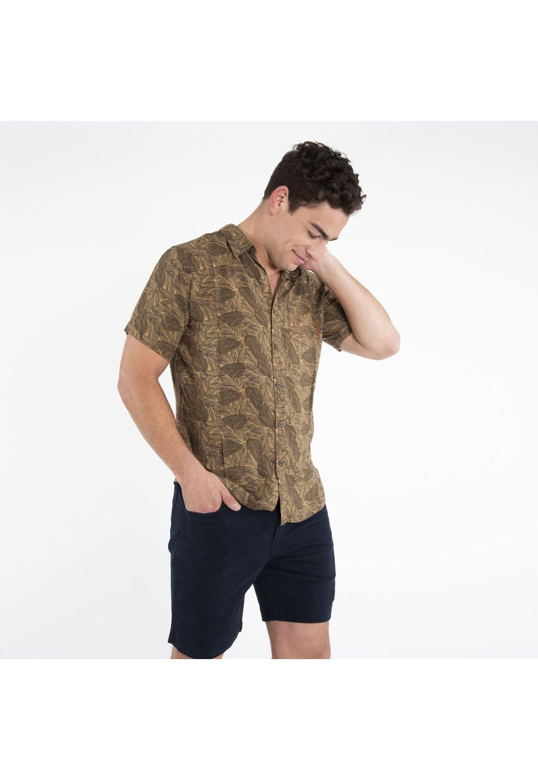 Camisa Hombre Laos Shirt Azul-0