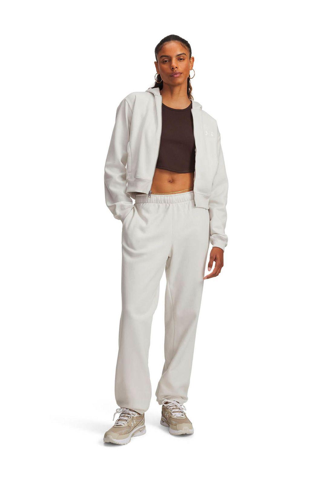 Buzo Lifestyle para Mujer Icon Fleece Blanco -3