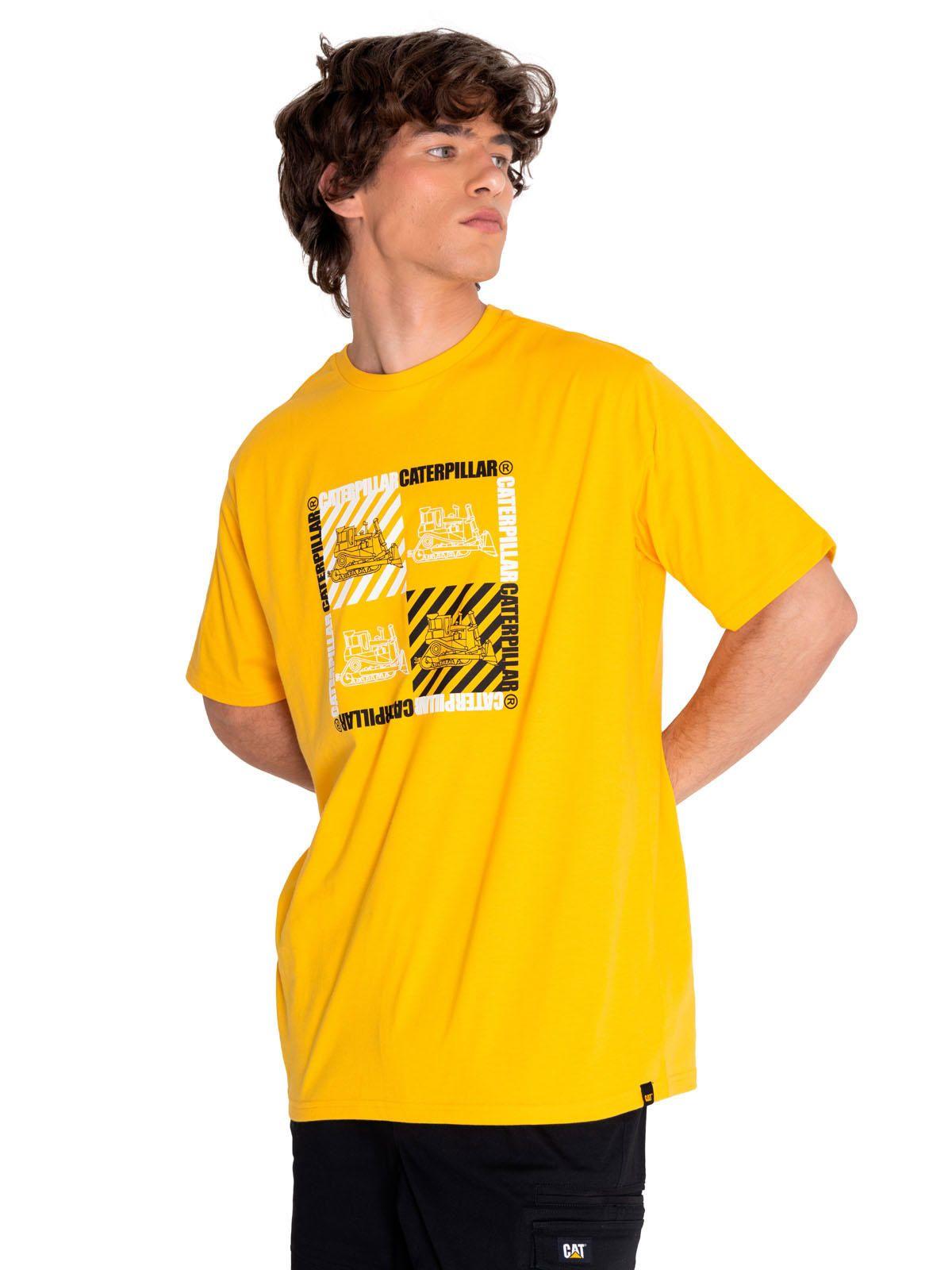 Polera Manga Corta Hombre Workwear Graph6 Amarillo-1