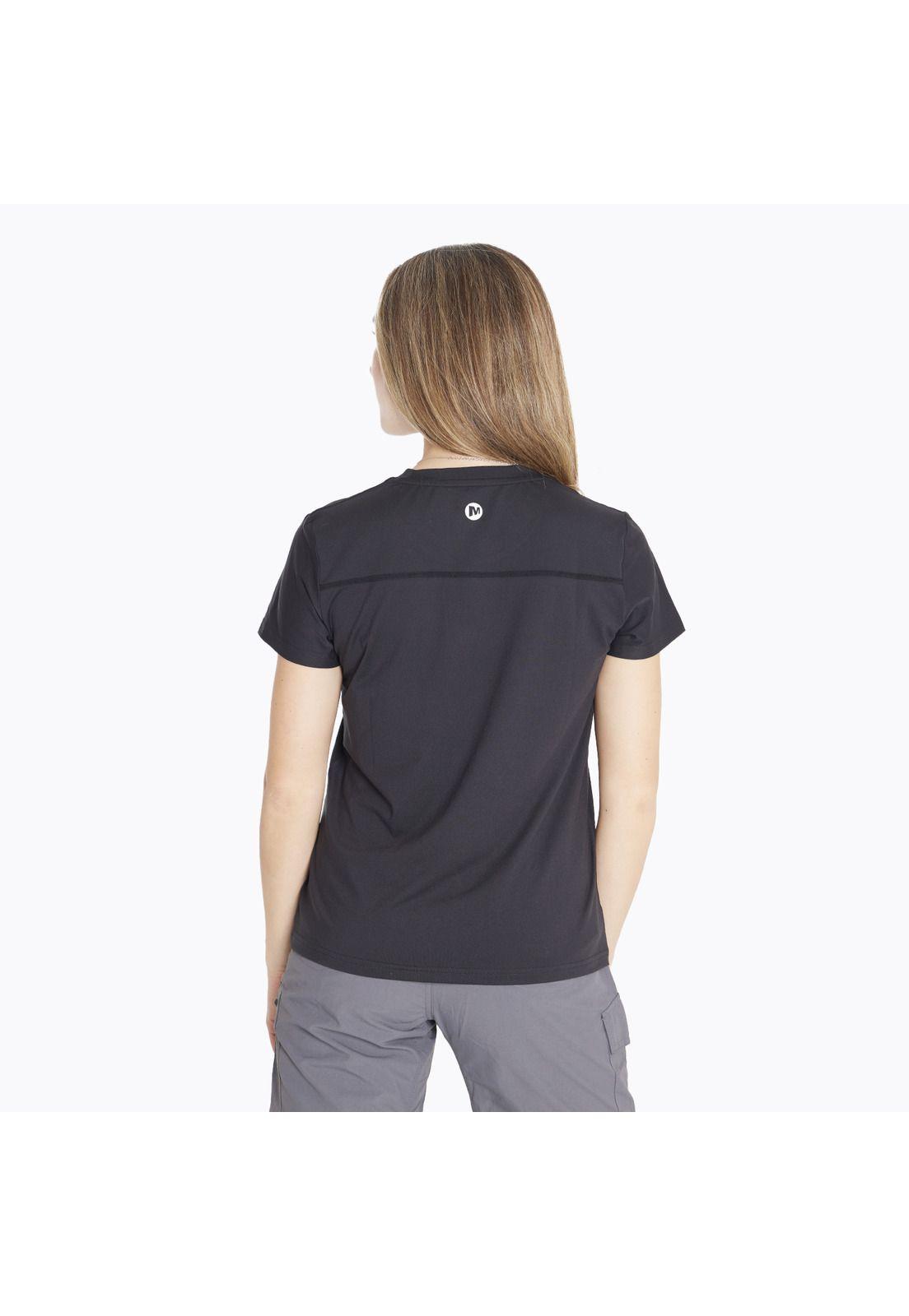 Polera M/C Sport Tee Negro Mujer-1