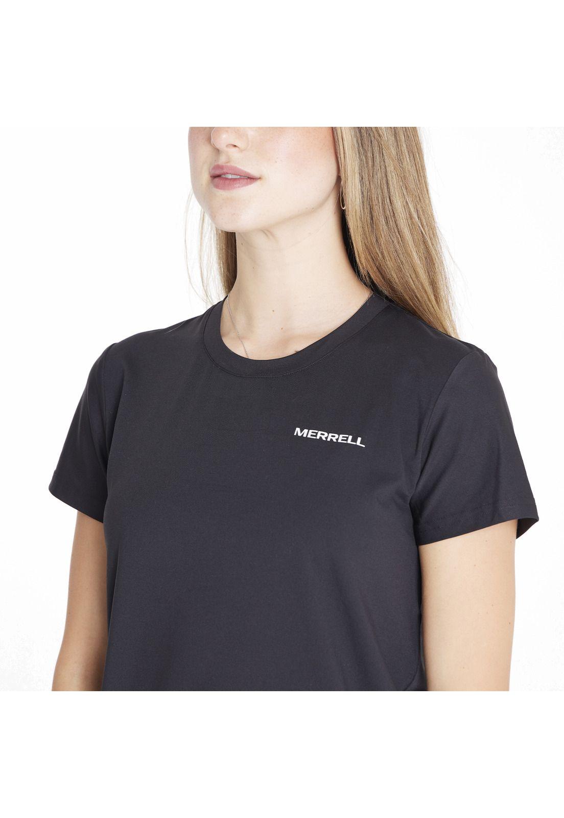 Polera M/C Sport Tee Negro Mujer-5