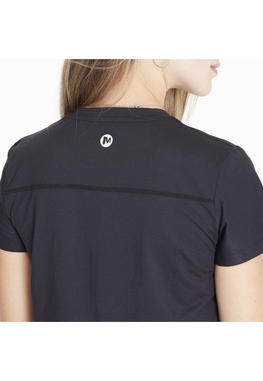 Polera M/C Sport Tee Negro Mujer-6