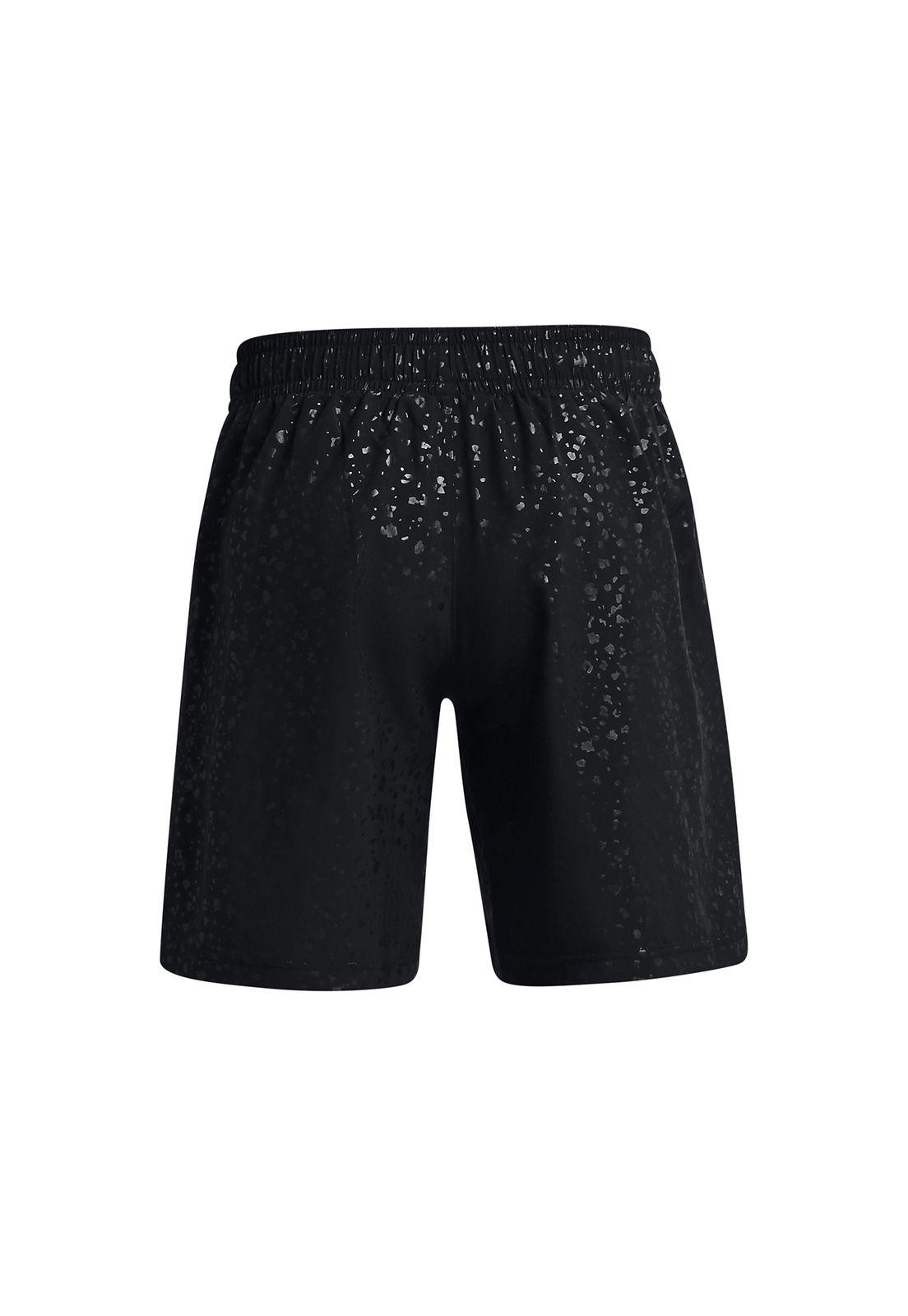 Short Hombre Woven Emboss Negro-1