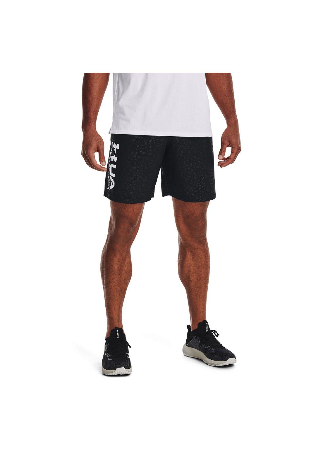 Short Hombre Woven Emboss Negro-2