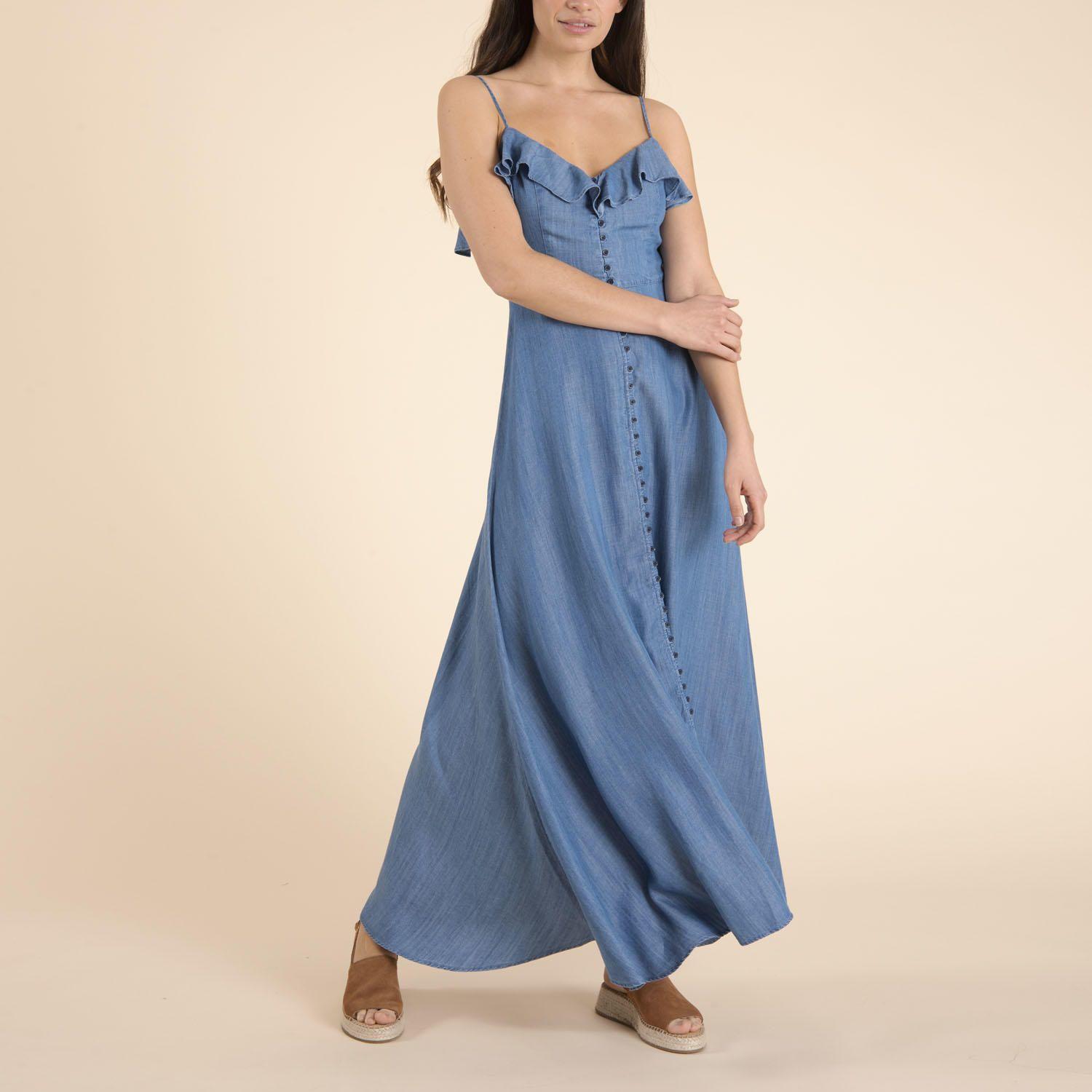 Vestido Mujer Almeria Azul-1