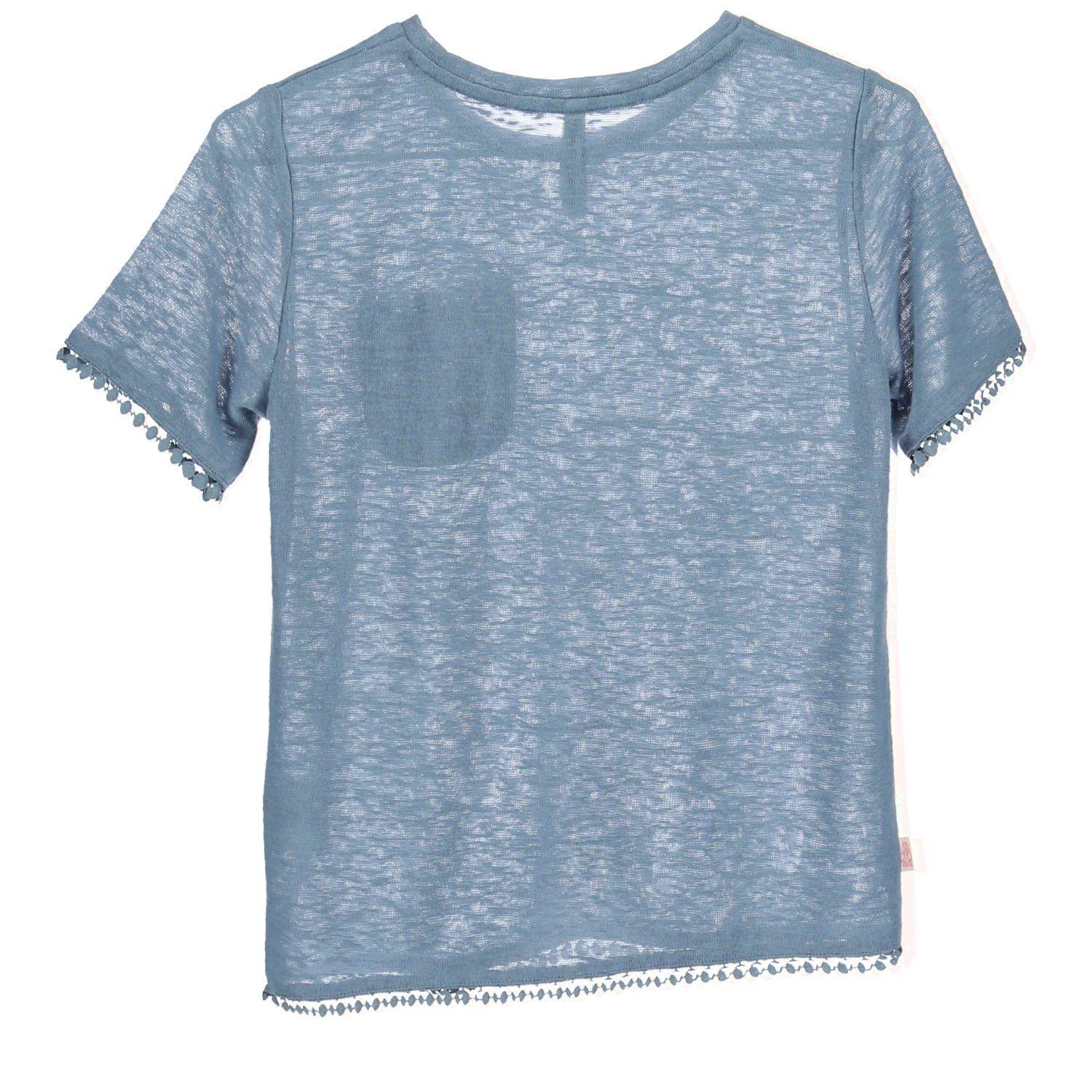 Polera Lino Frutilla Celeste-1