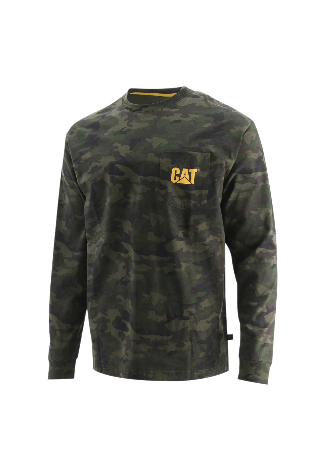 Polera M/L Hombre Trademark Pocket L/S Militar-0