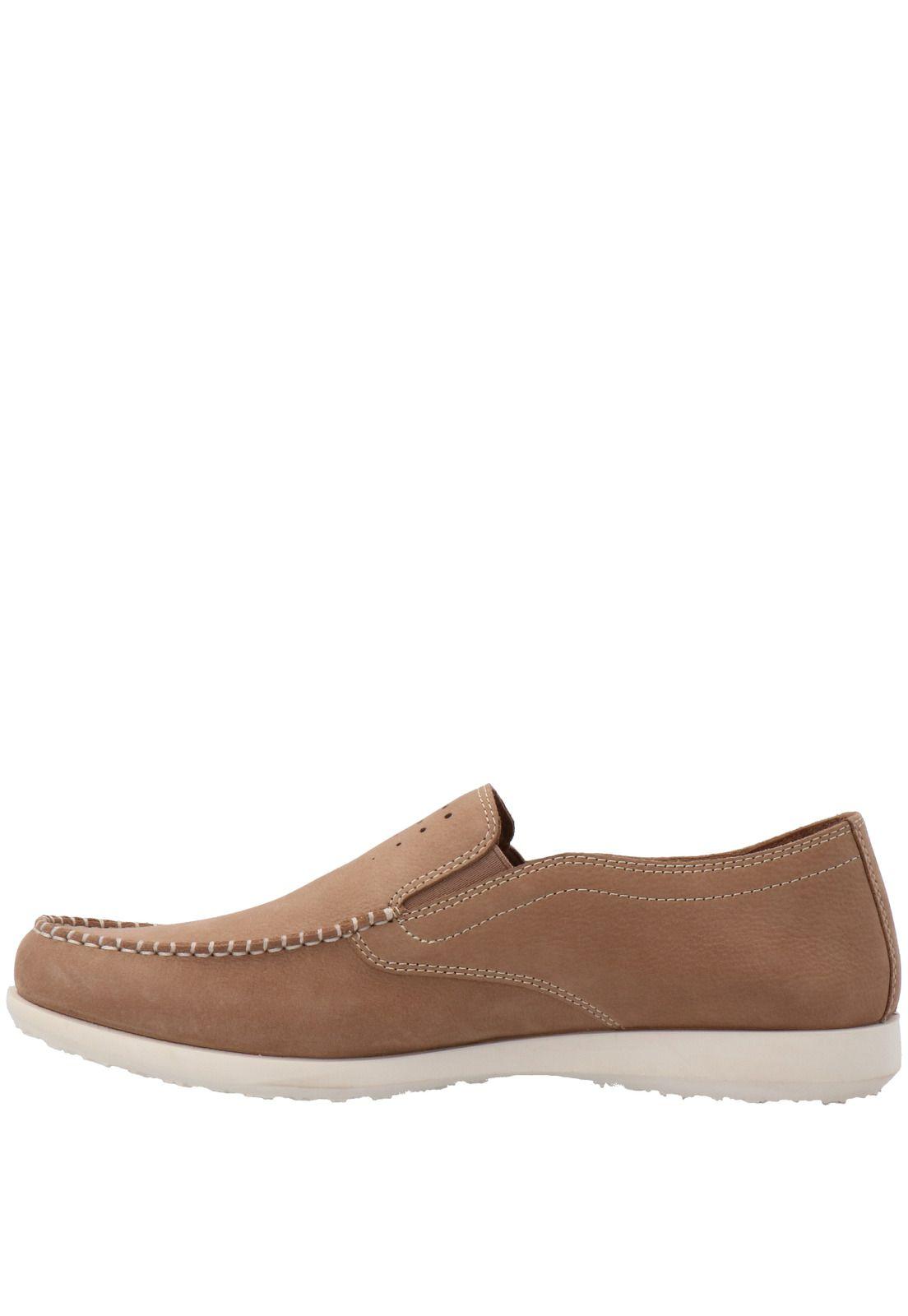 Mocasin Cuero Hombre Sambor Beige-0