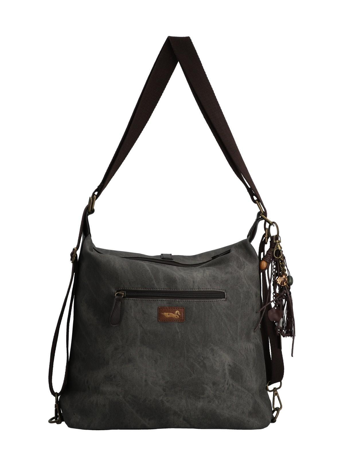 Cartera Textil Mujer Inti Hobo Gris-2