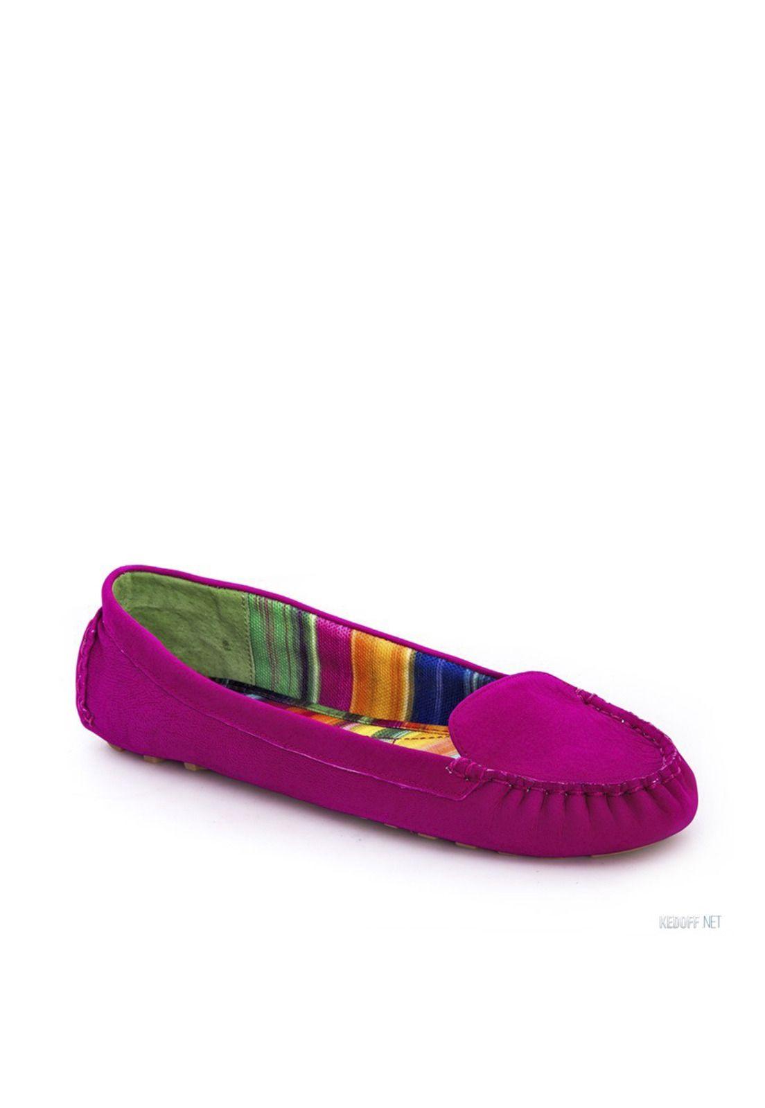 Mocasín Cuero Tyrant Fucsia Mujer-0