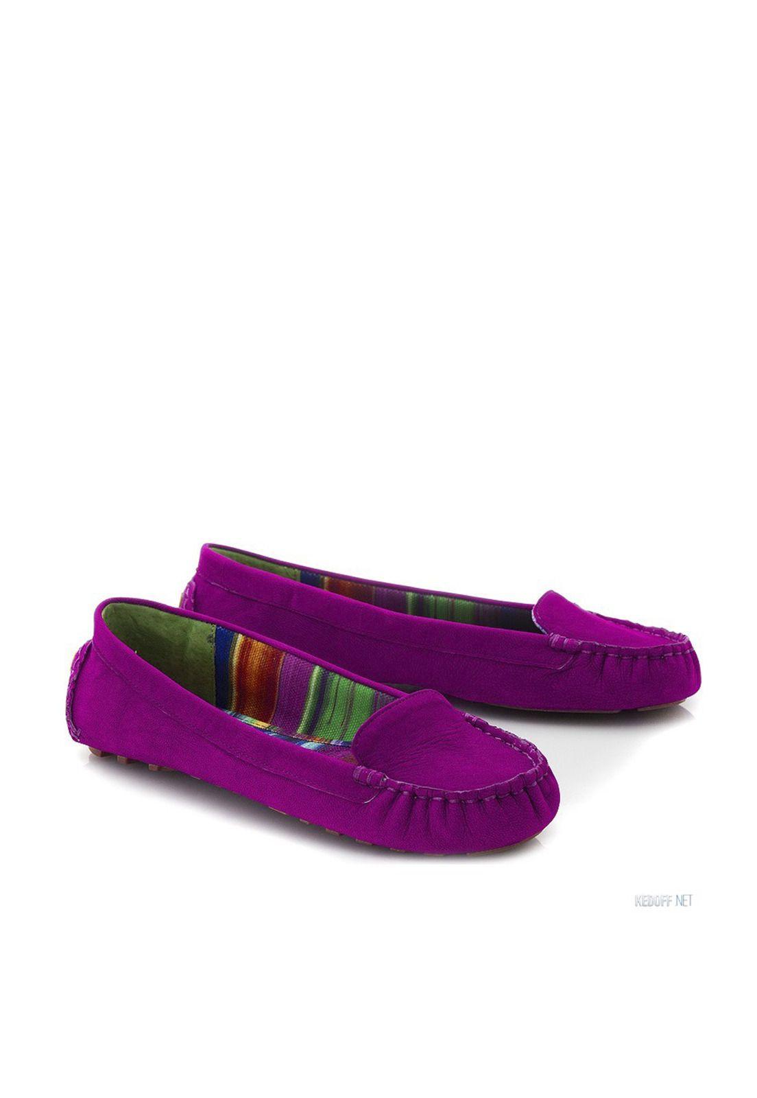 Mocasín Cuero Tyrant Fucsia Mujer-1